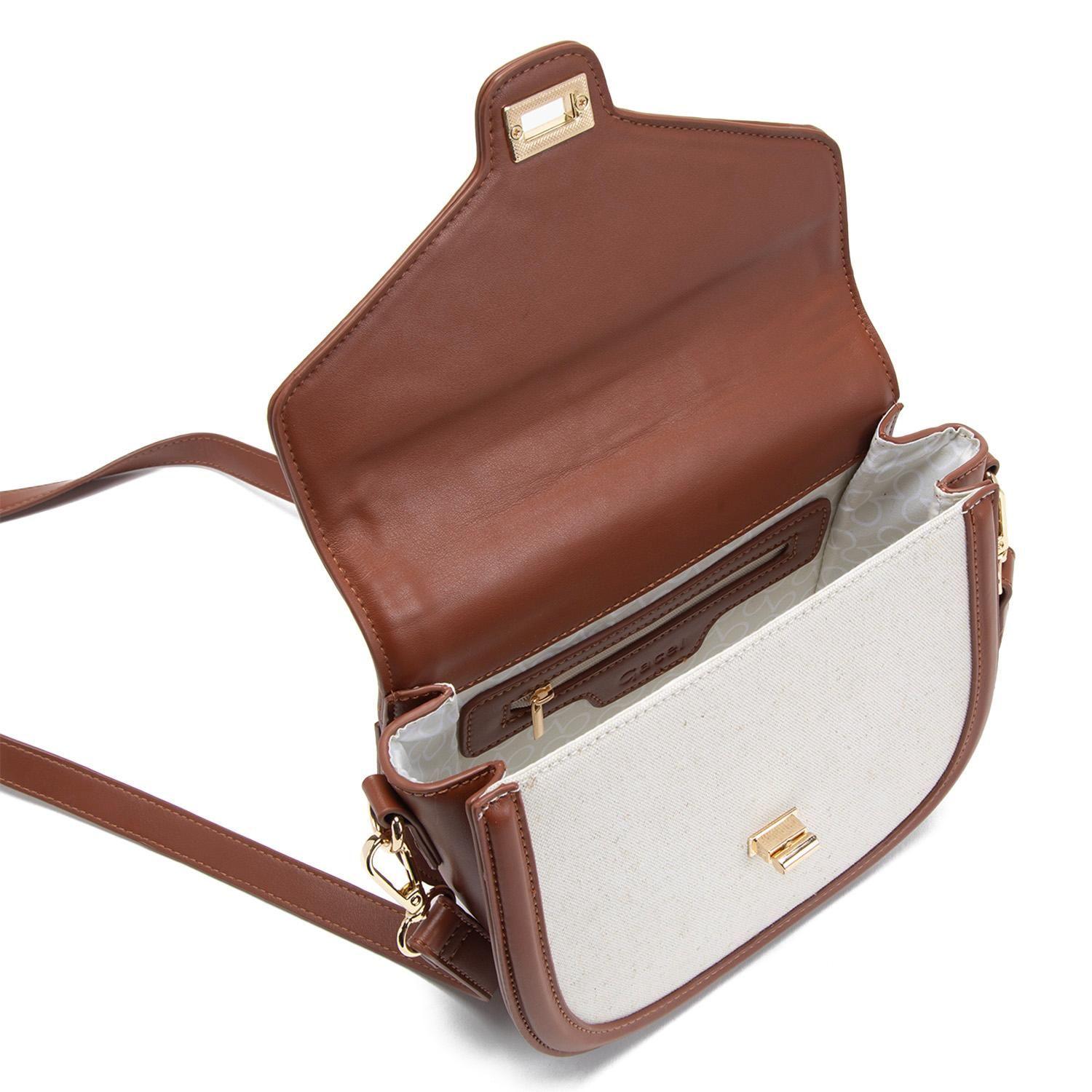 Cartera  Bandolera Grande  Gacel  Off White  Car3358-4