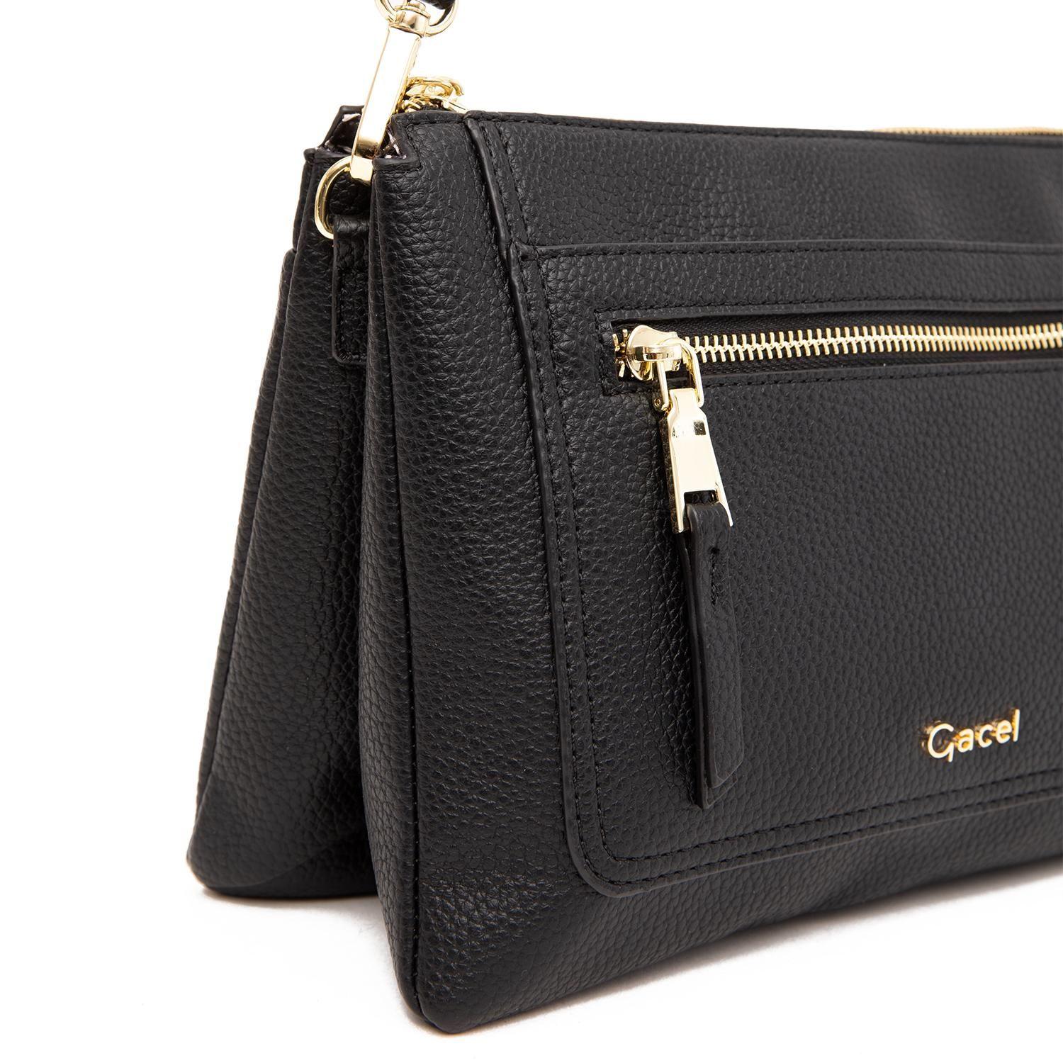 Cartera  Bandolera Grande  Gacel  Negro  Car3451-3