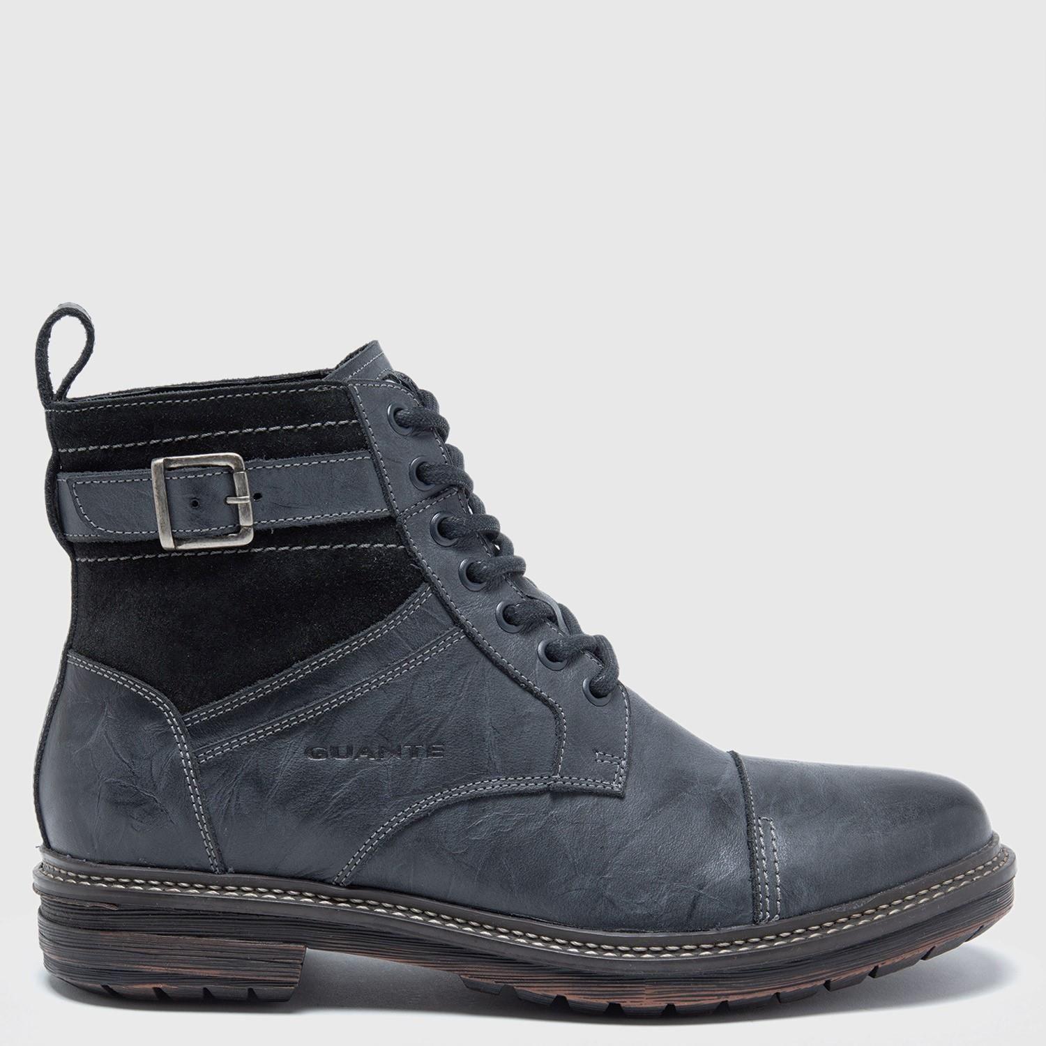 Botin de cuero hombre Guante grafito Nebraska-0