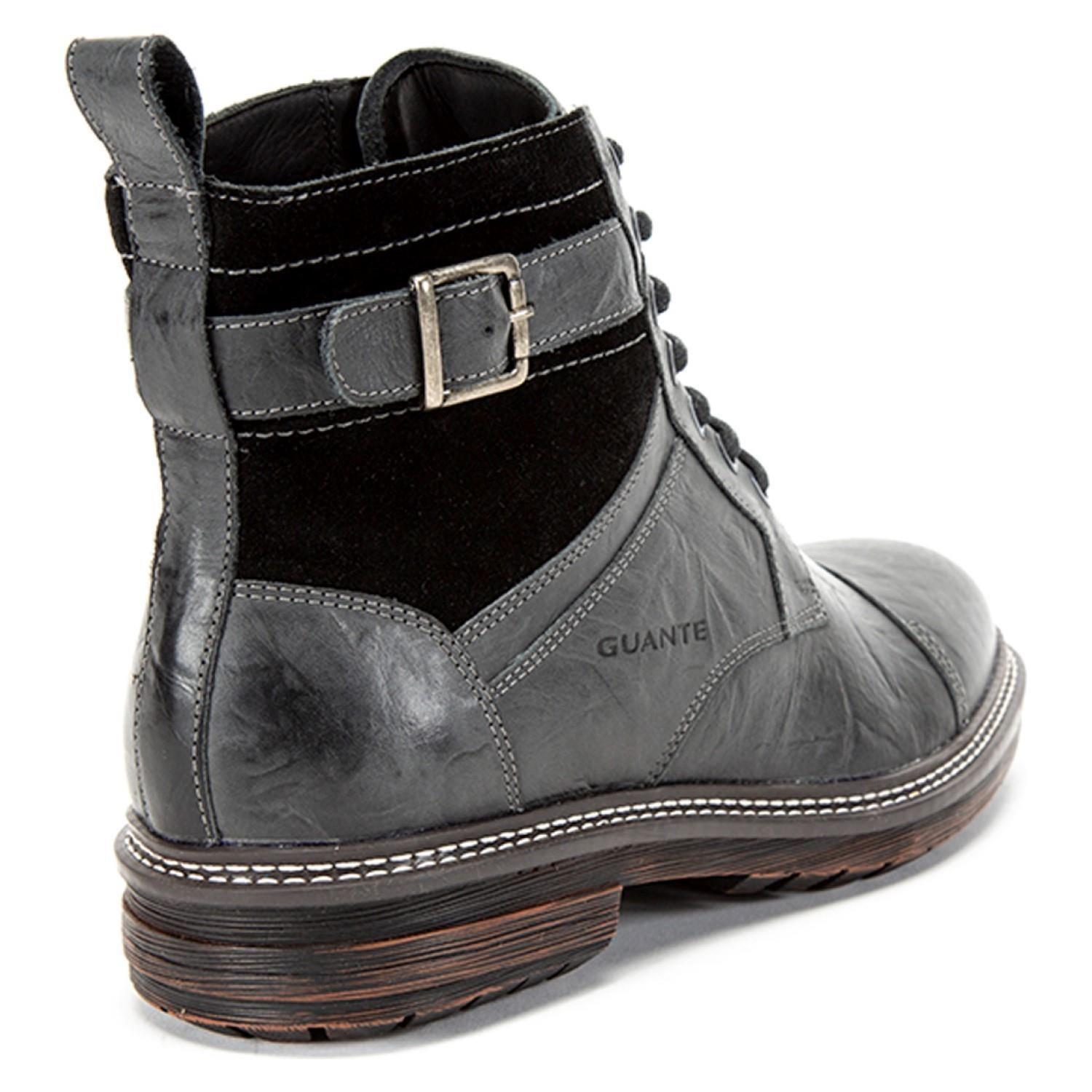 Botin de cuero hombre Guante grafito Nebraska-4