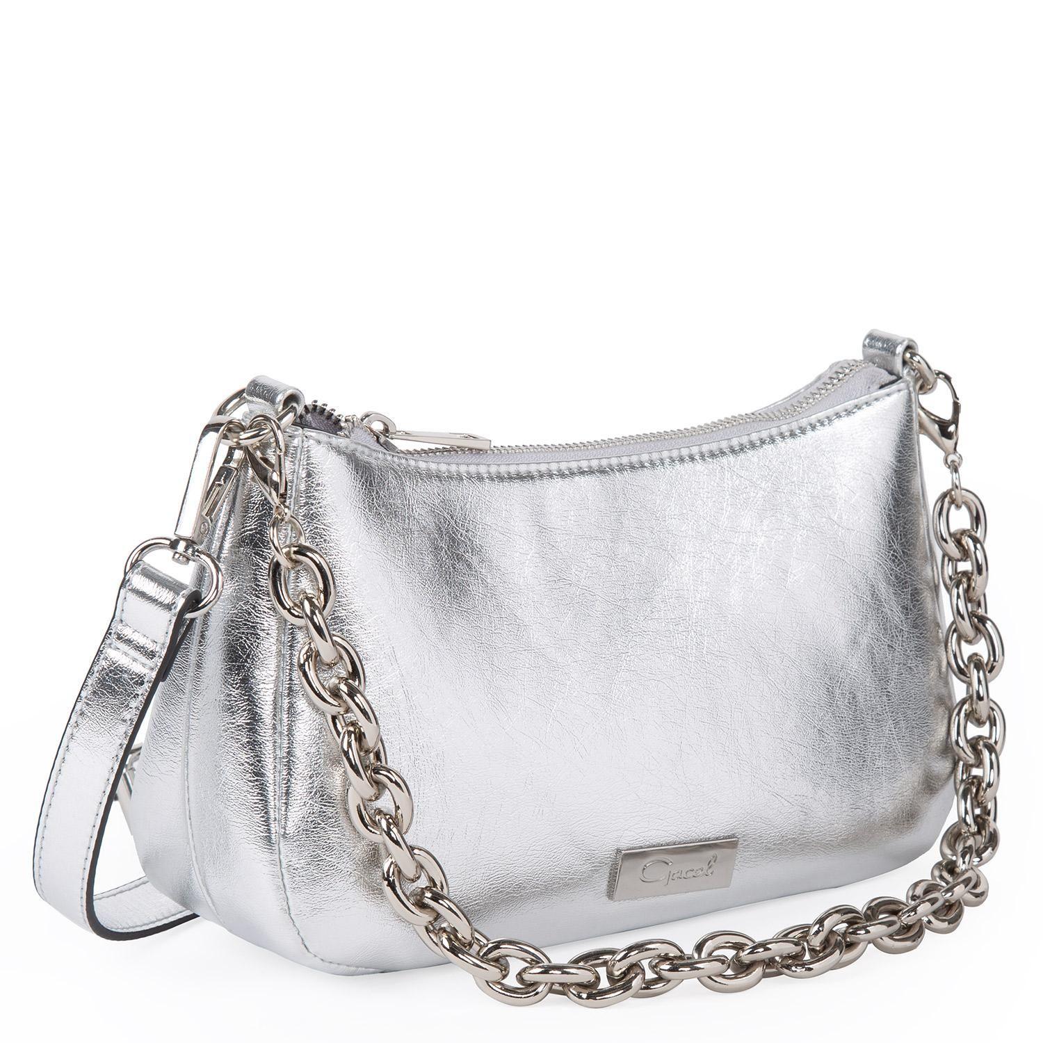 Cartera  Bandol Peq  Gacel  Plateado  Car2989-2