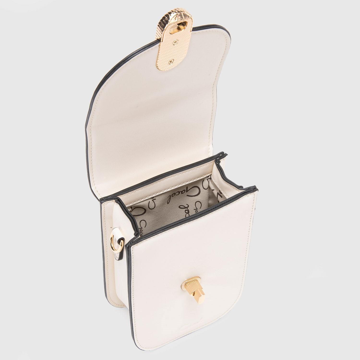 Cartera  Bandolera Pequeña  Gacel  Off White  Car2838-4