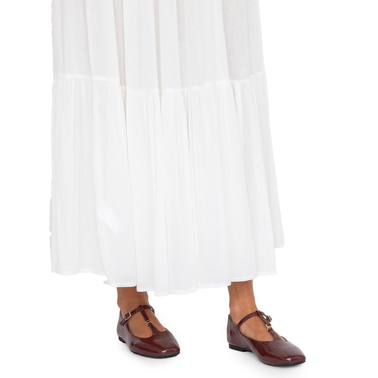 Ballerina de cuero mujer Gacel burdeo Abi-1