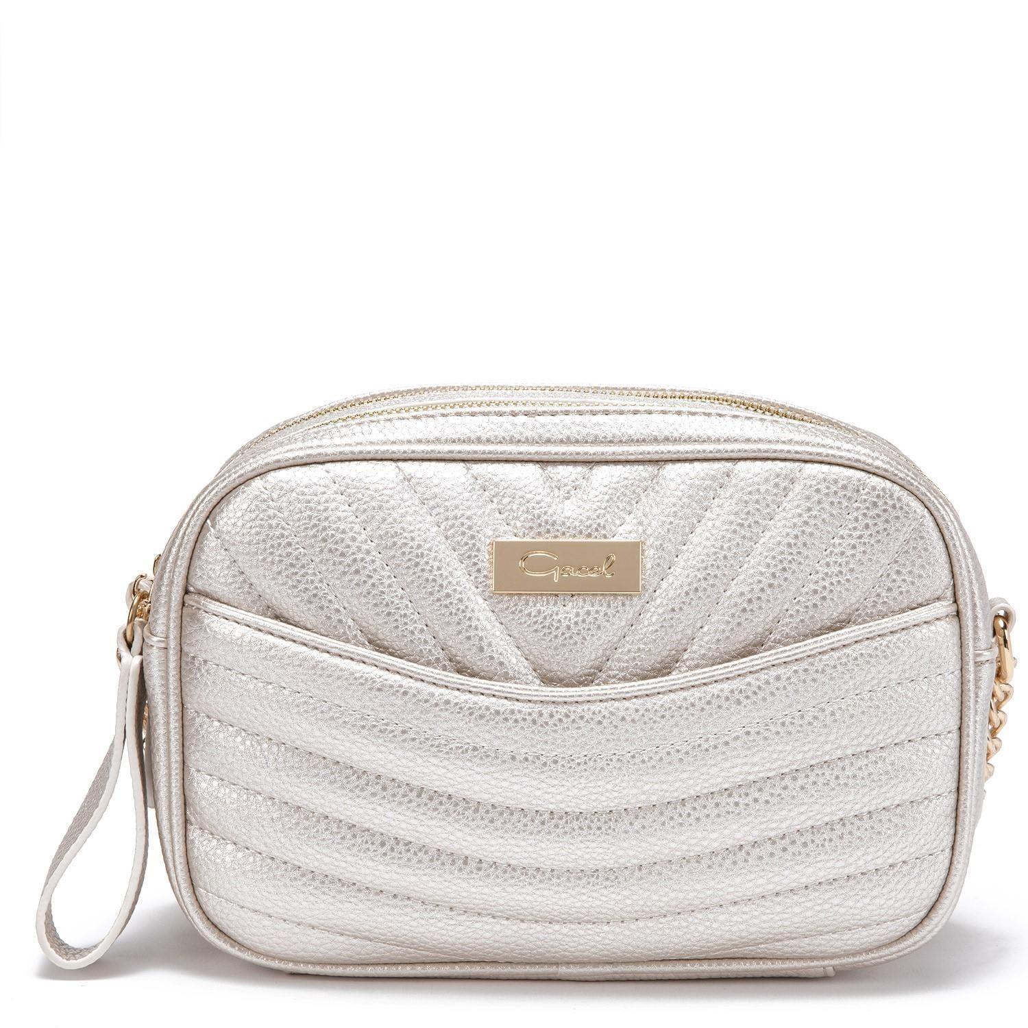 Cartera  Bandolera Grande  Gacel  Dorado  Car2891-0