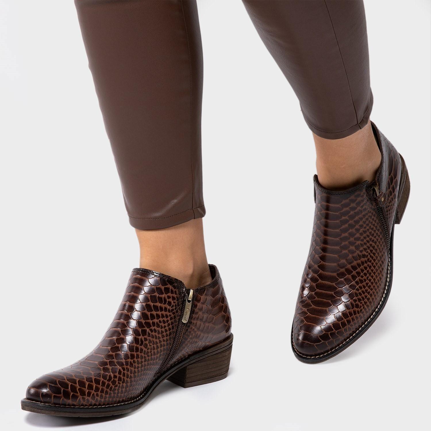 Bootie  Gina  Gacel  Tostado  0658586-1