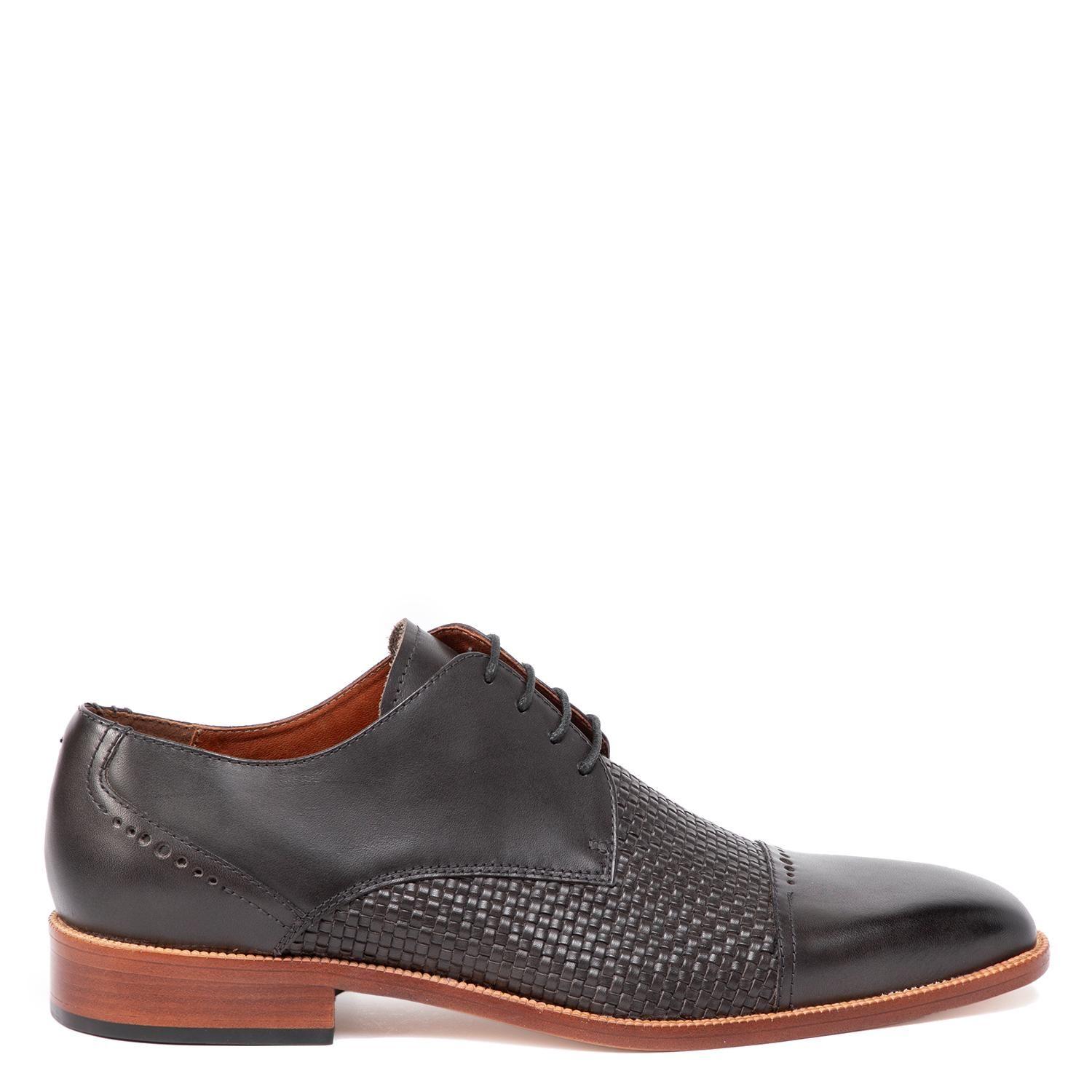 Zapato de cuero hombre Guante gris Suela Natural-0
