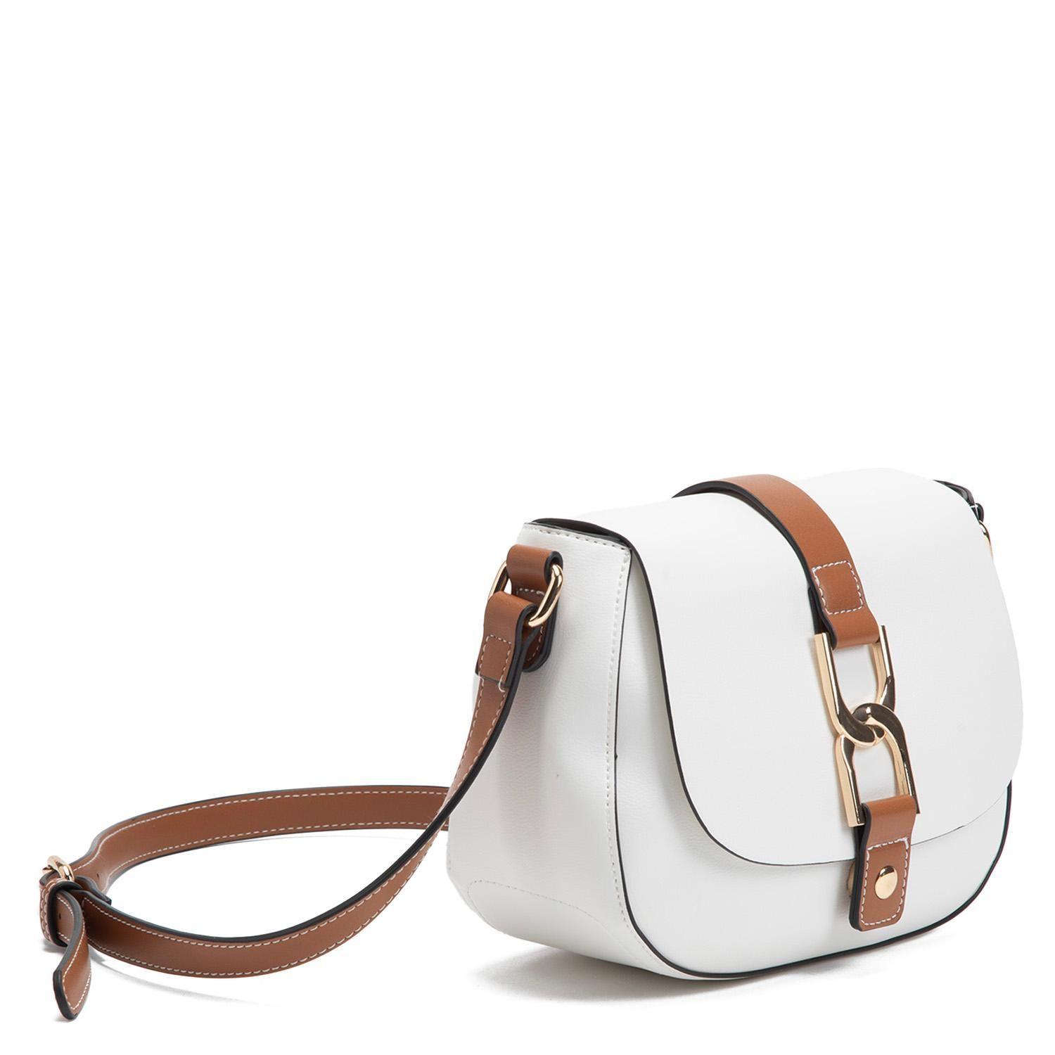 Cartera  Bandolera Grande  Gacel  Blanco  Car3306-2