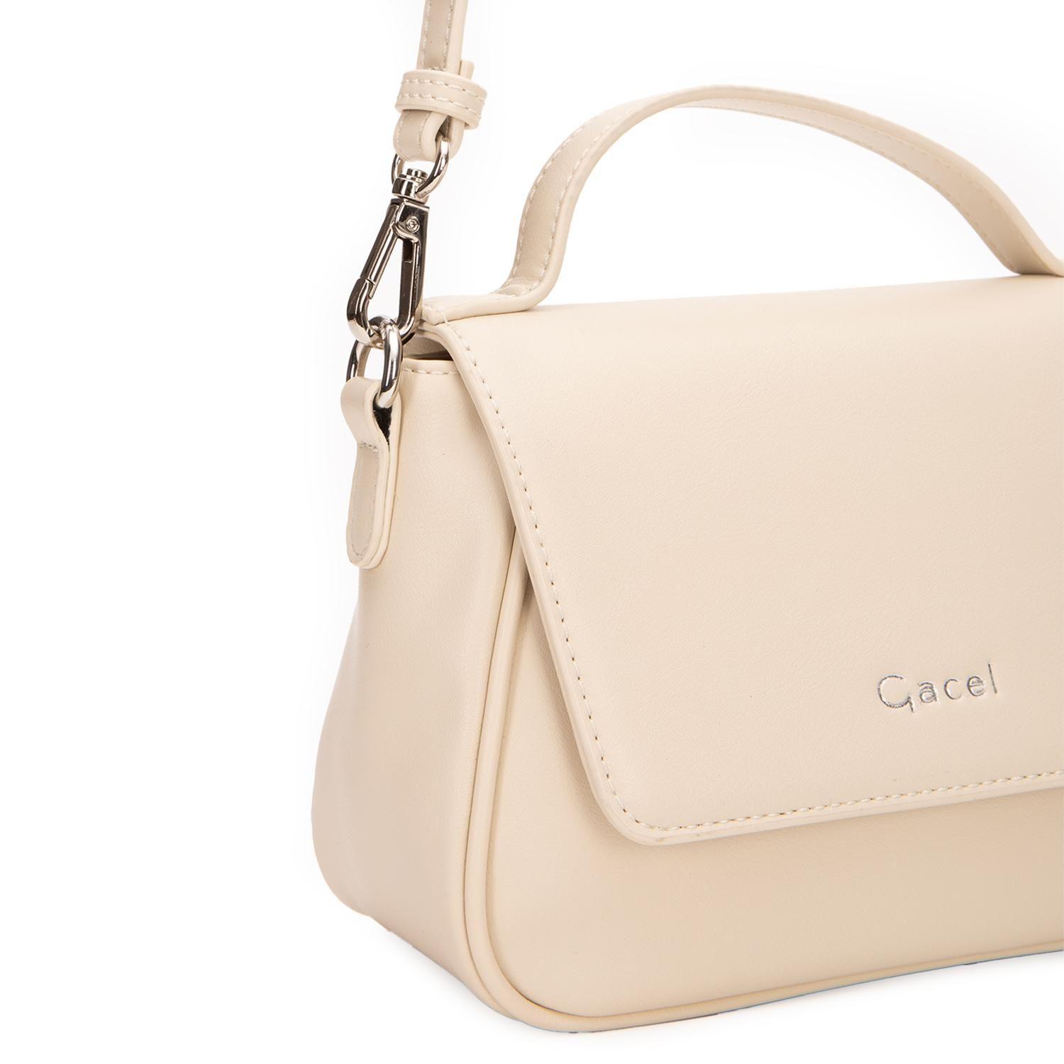 Cartera  Bandolera Pequeña  Gacel  Off White  Car3457-4