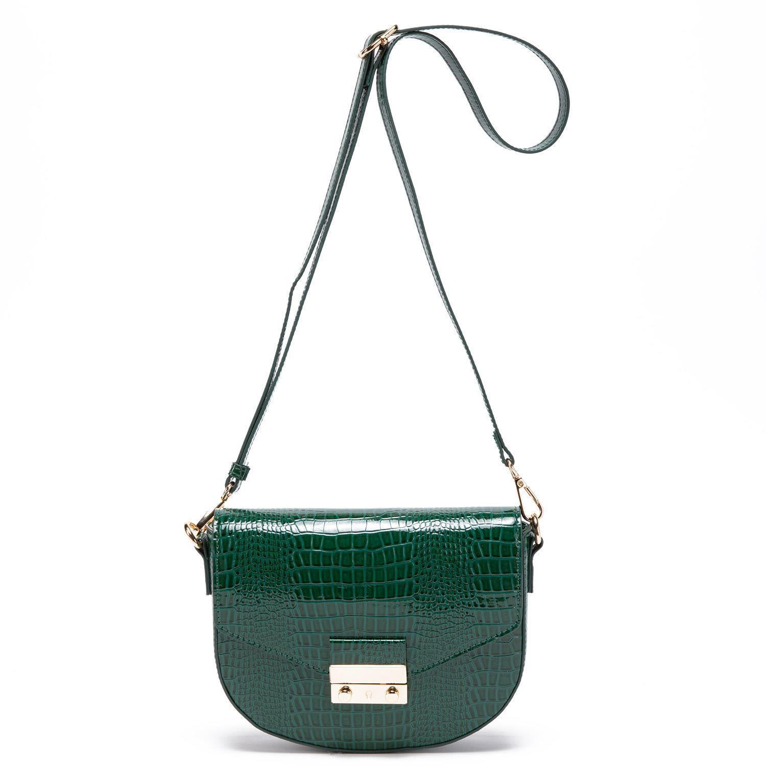 Cartera  Retro Con Tapa  Gacel  Verde Oscuro  Car2969-1