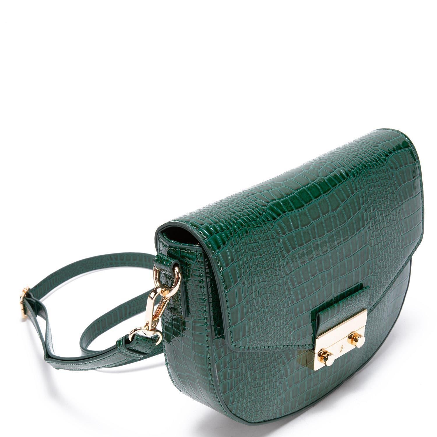 Cartera  Retro Con Tapa  Gacel  Verde Oscuro  Car2969-3