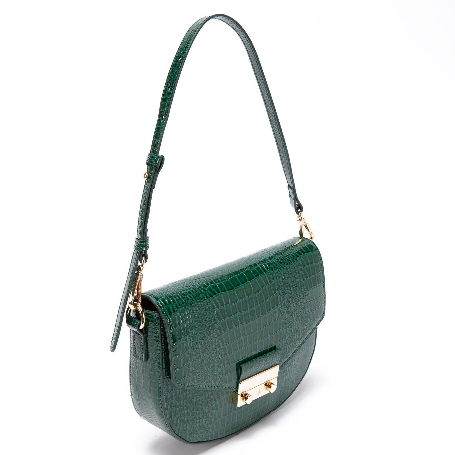 Cartera  Retro Con Tapa  Gacel  Verde Oscuro  Car2969-4