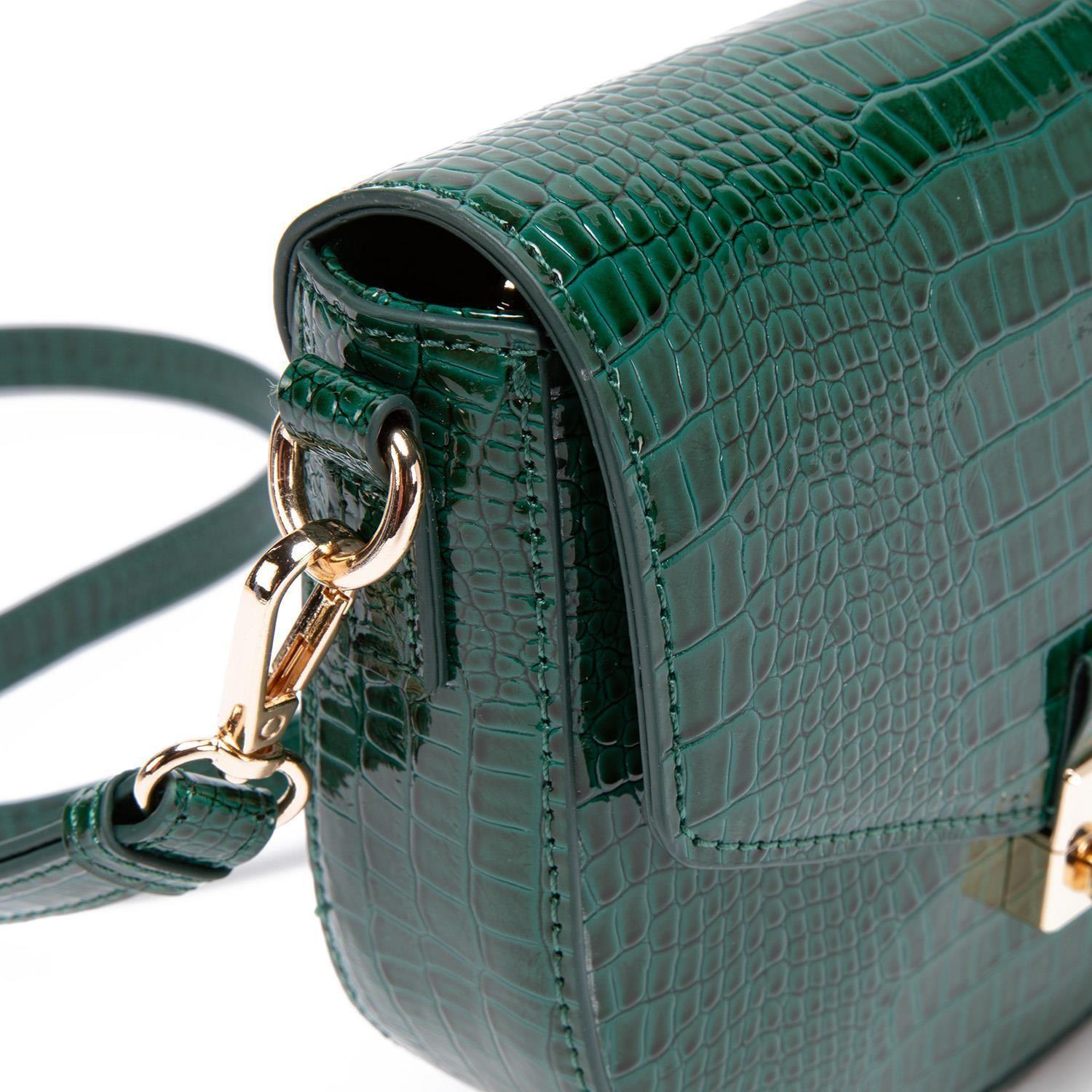 Cartera  Retro Con Tapa  Gacel  Verde Oscuro  Car2969-5