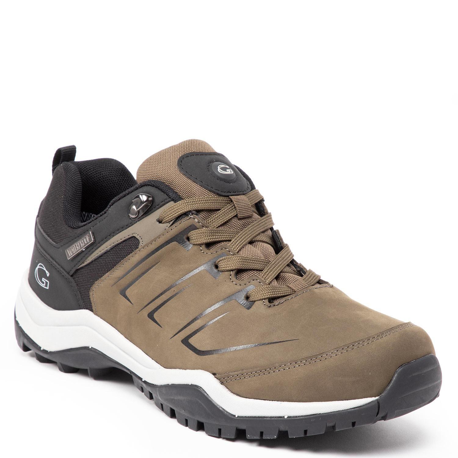 Zapatilla Outdoor de cuero hombre Guante olivo Conguillio-2