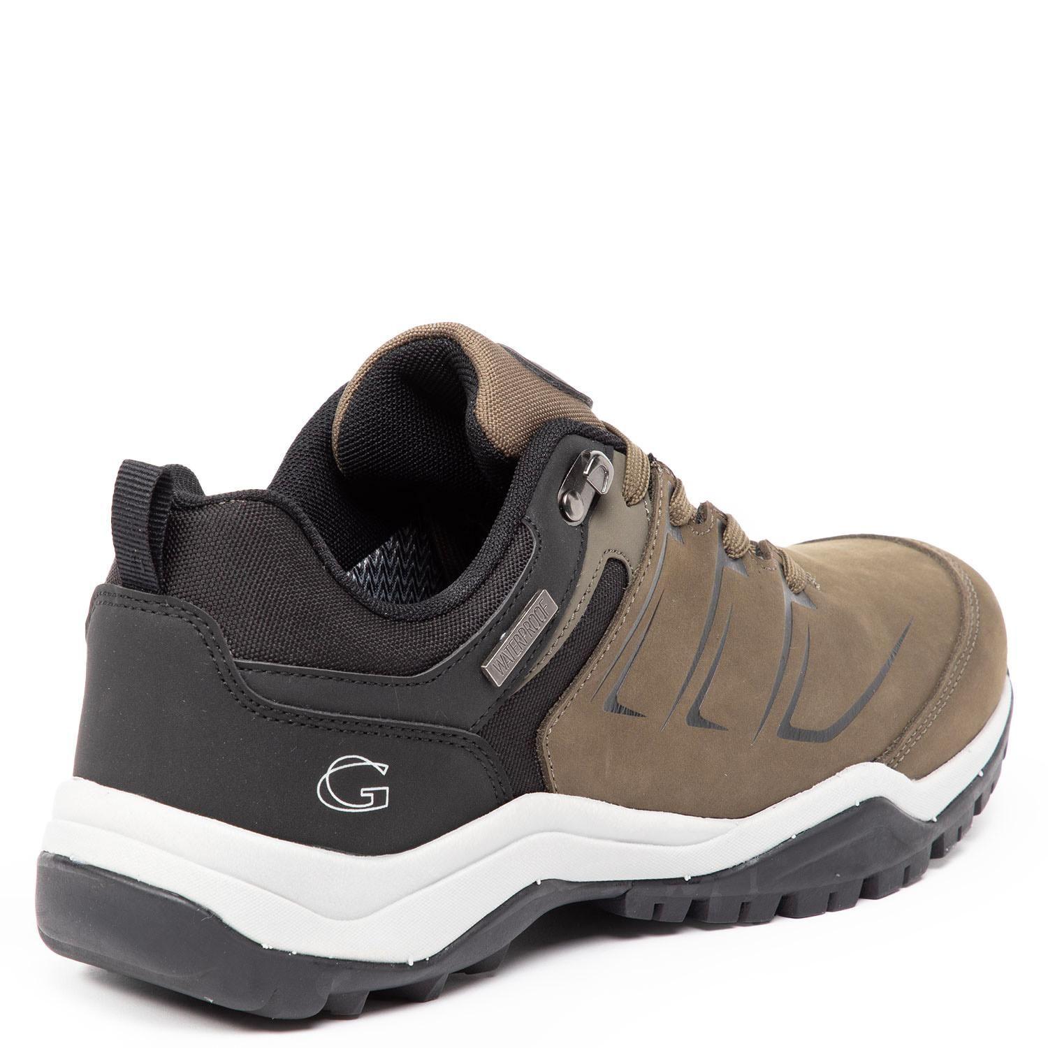 Zapatilla Outdoor de cuero hombre Guante olivo Conguillio-4
