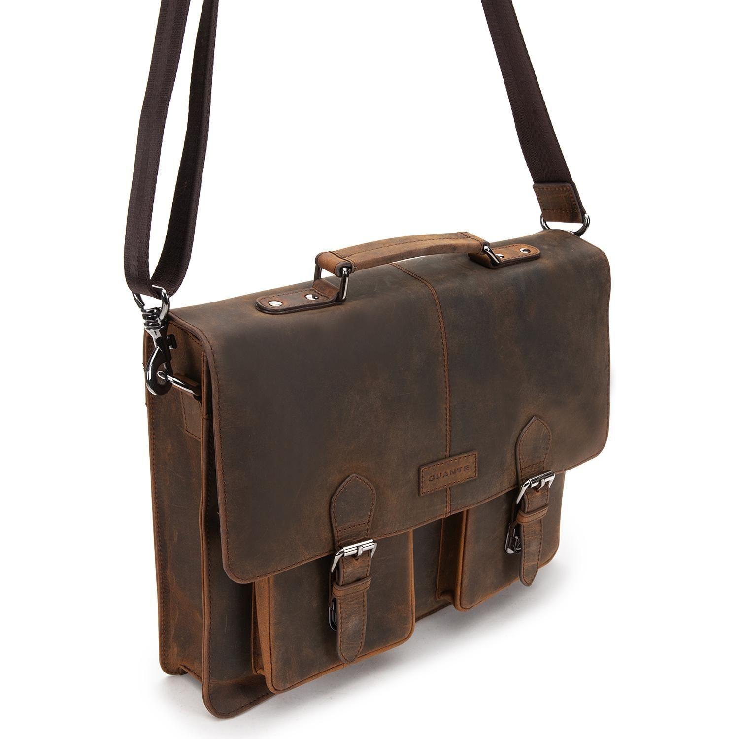 Bolso de cuero hombre Guante tostado Maletin Notebook-2