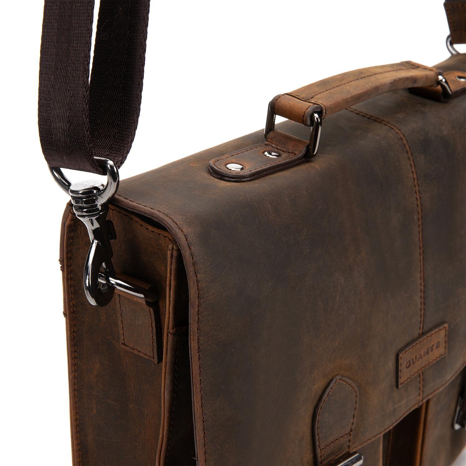Bolso de cuero hombre Guante tostado Maletin Notebook-5