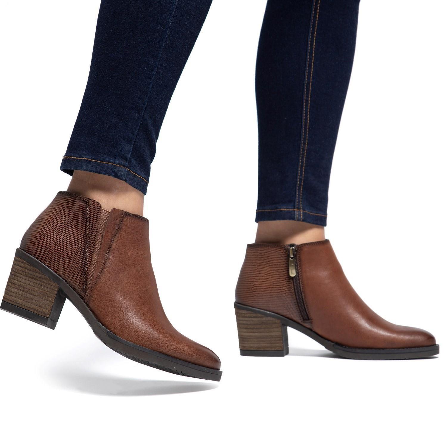 Bootie  Piera  Gacel  Tostado  0658651-1