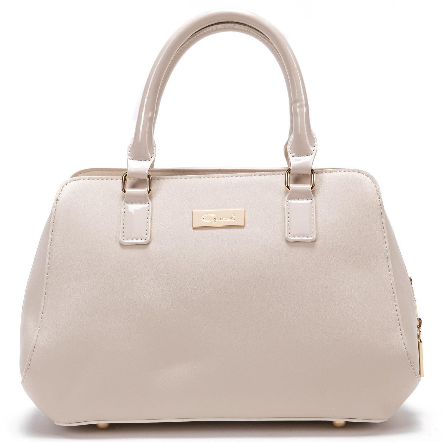 Cartera  Dos Asas Mediana  Gacel  Off White  Car2875-0
