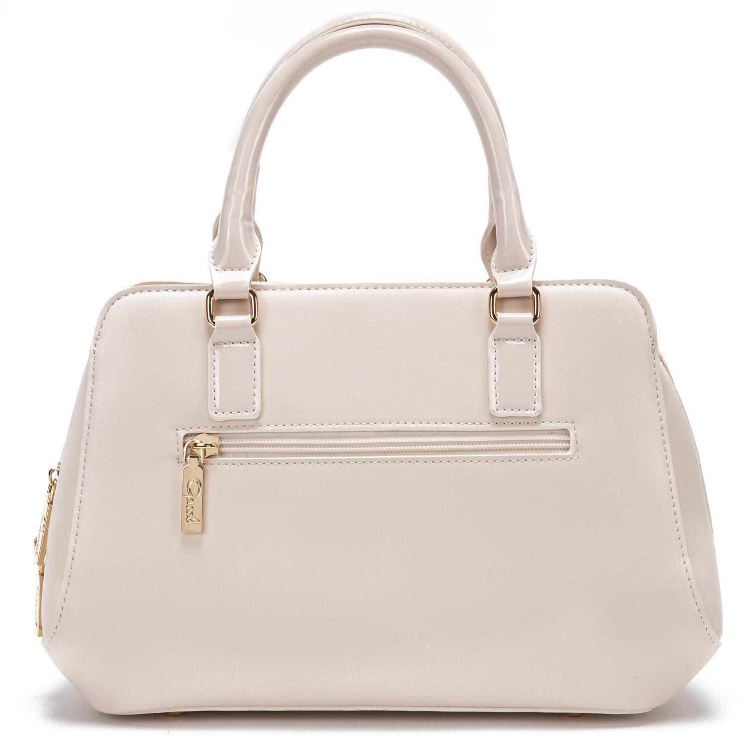 Cartera  Dos Asas Mediana  Gacel  Off White  Car2875-1