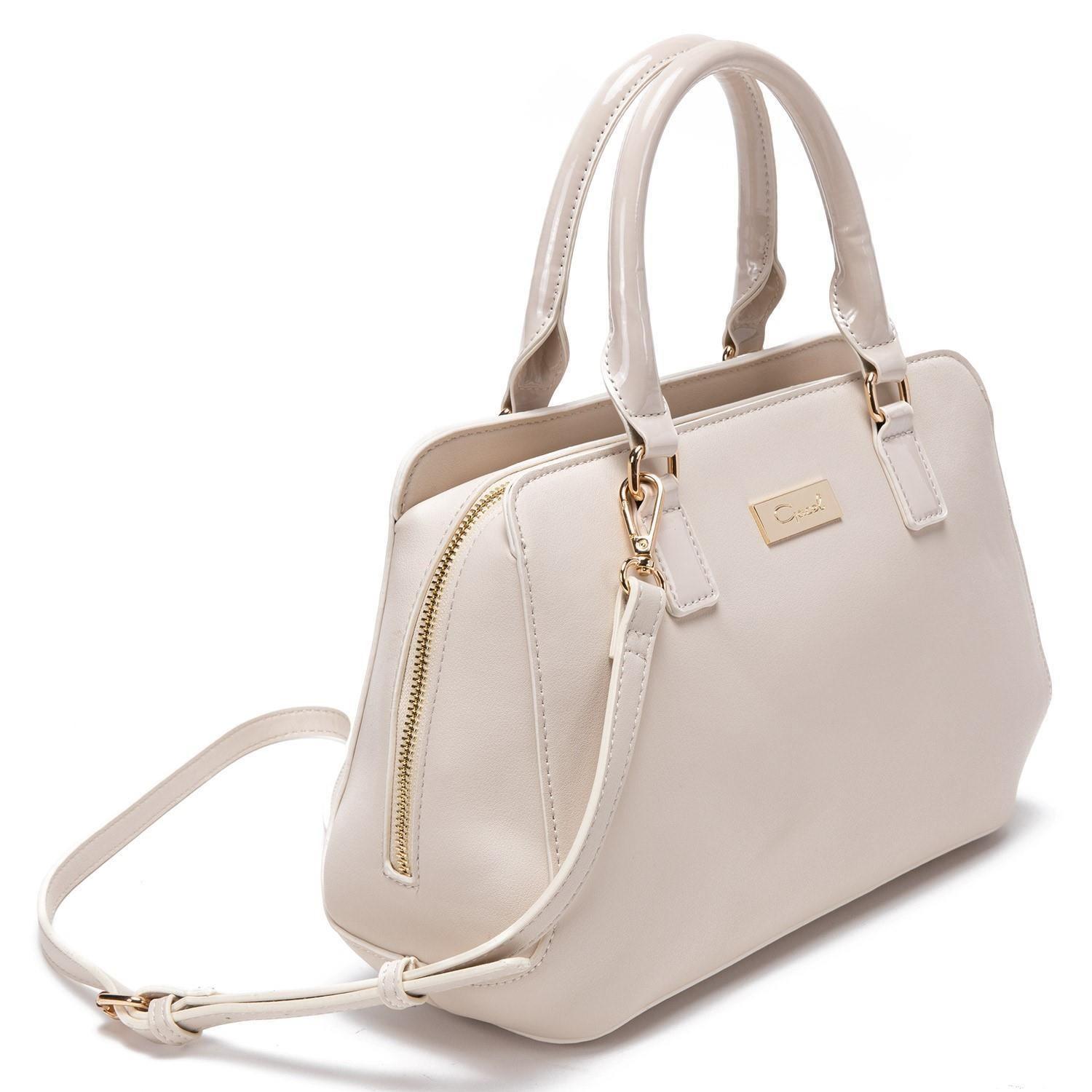 Cartera  Dos Asas Mediana  Gacel  Off White  Car2875-2