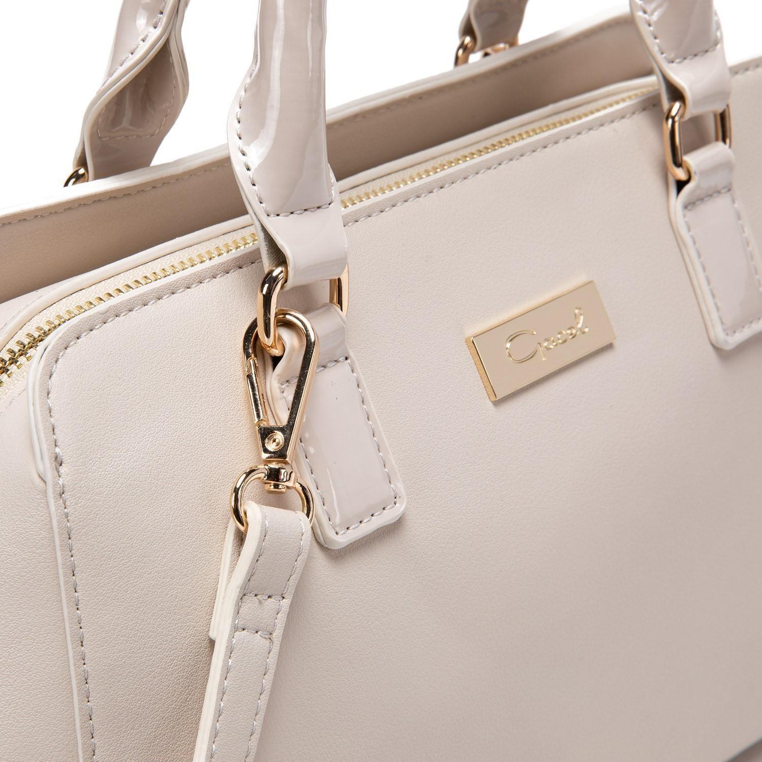 Cartera  Dos Asas Mediana  Gacel  Off White  Car2875-3