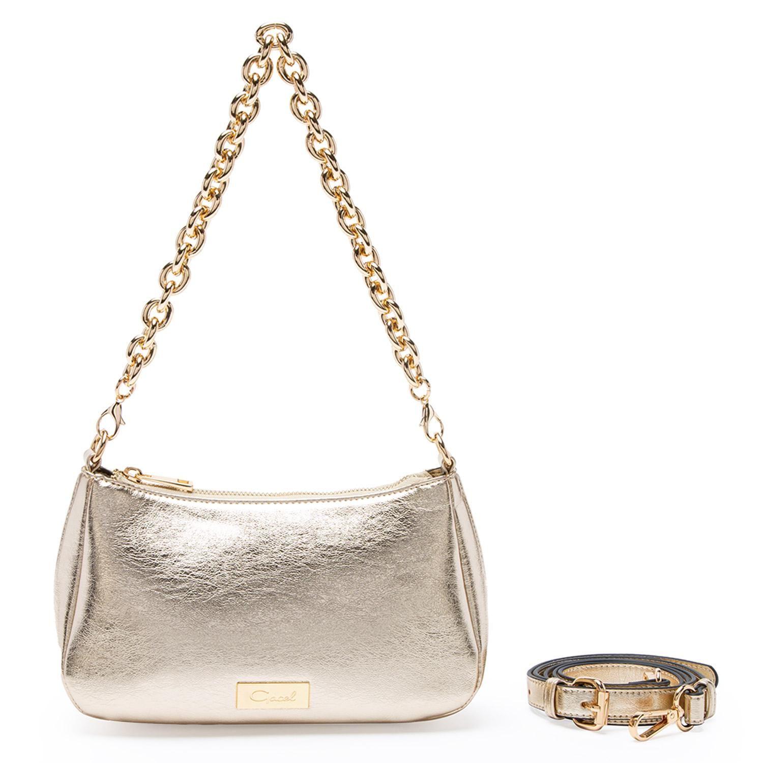 Cartera  Bandolera Pequeña  Gacel  Dorado  Car2988-0