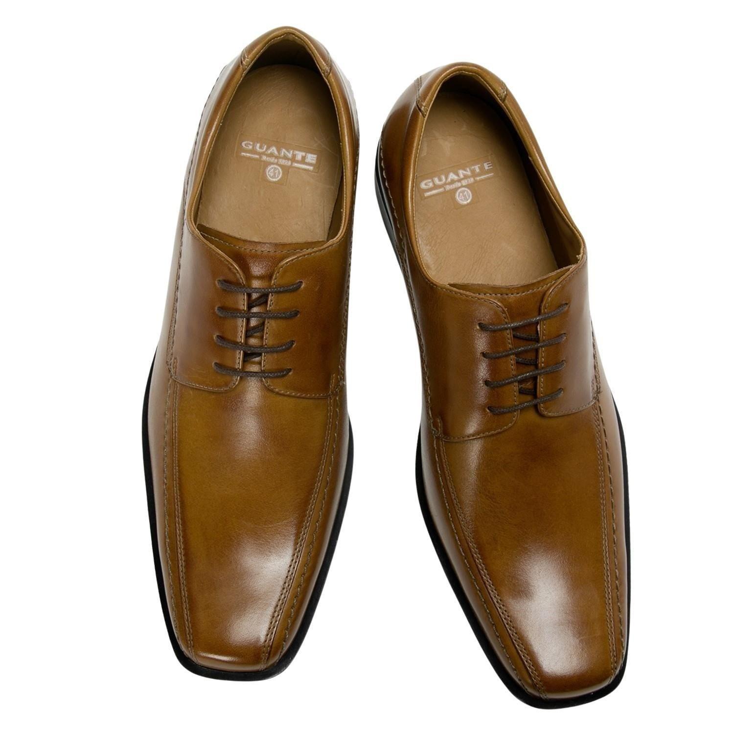 Zapato de cuero hombre Guante camel Firenze-2