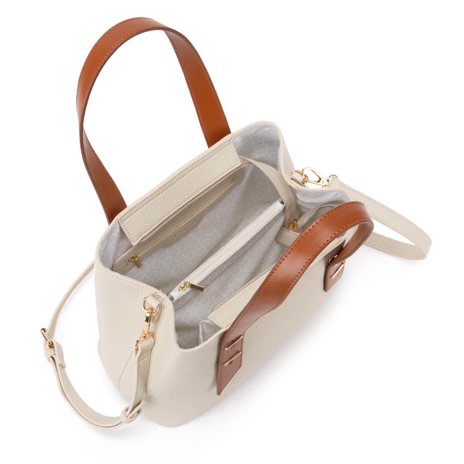 Cartera  Dos Asas Mediana  Gacel  Blanco  Car3350-5