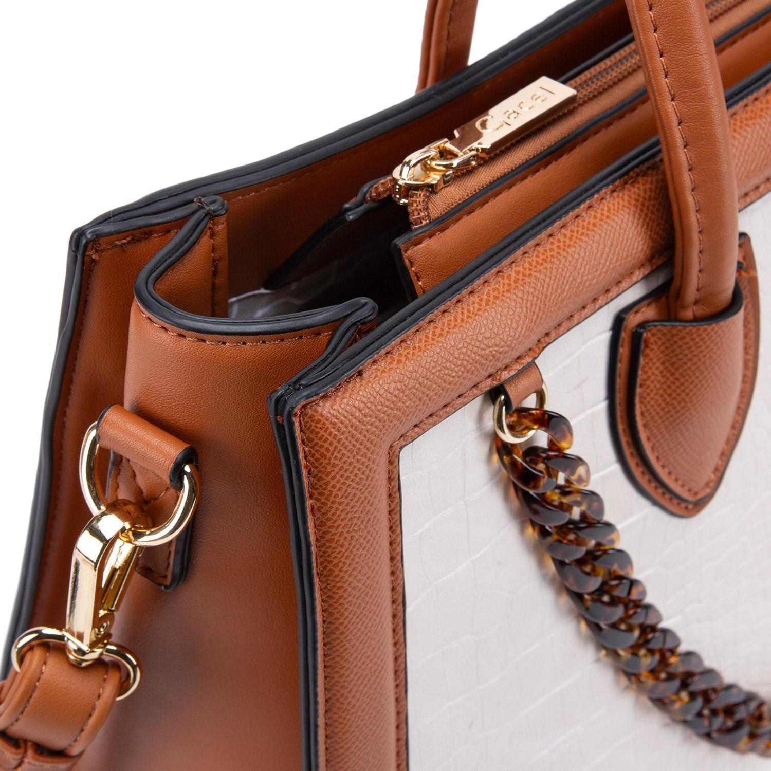 Cartera  Dos Asas Grande  Gacel  Off White  Car3329-3