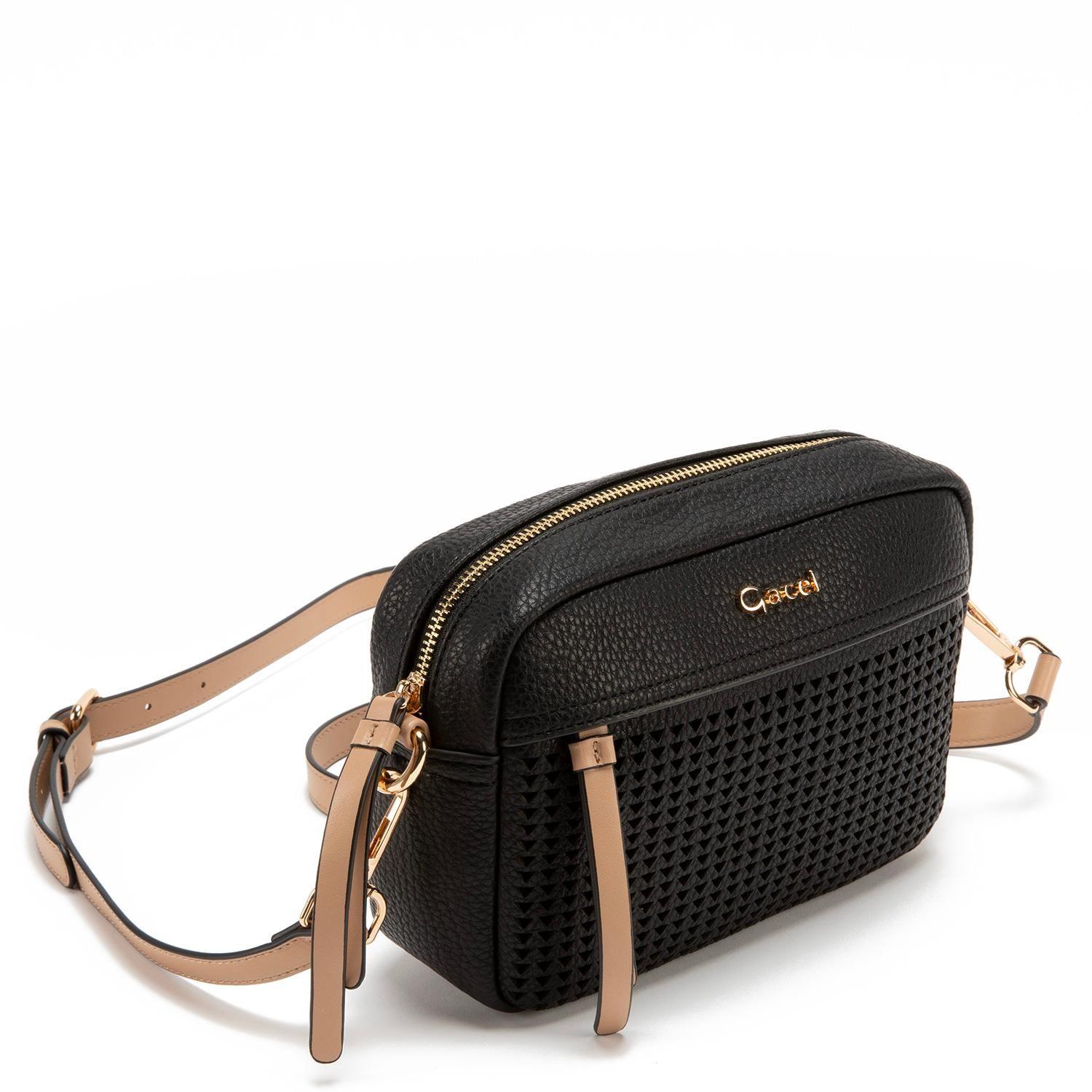 Cartera  Bandolera Grande  Gacel  Negro  Car2983-2