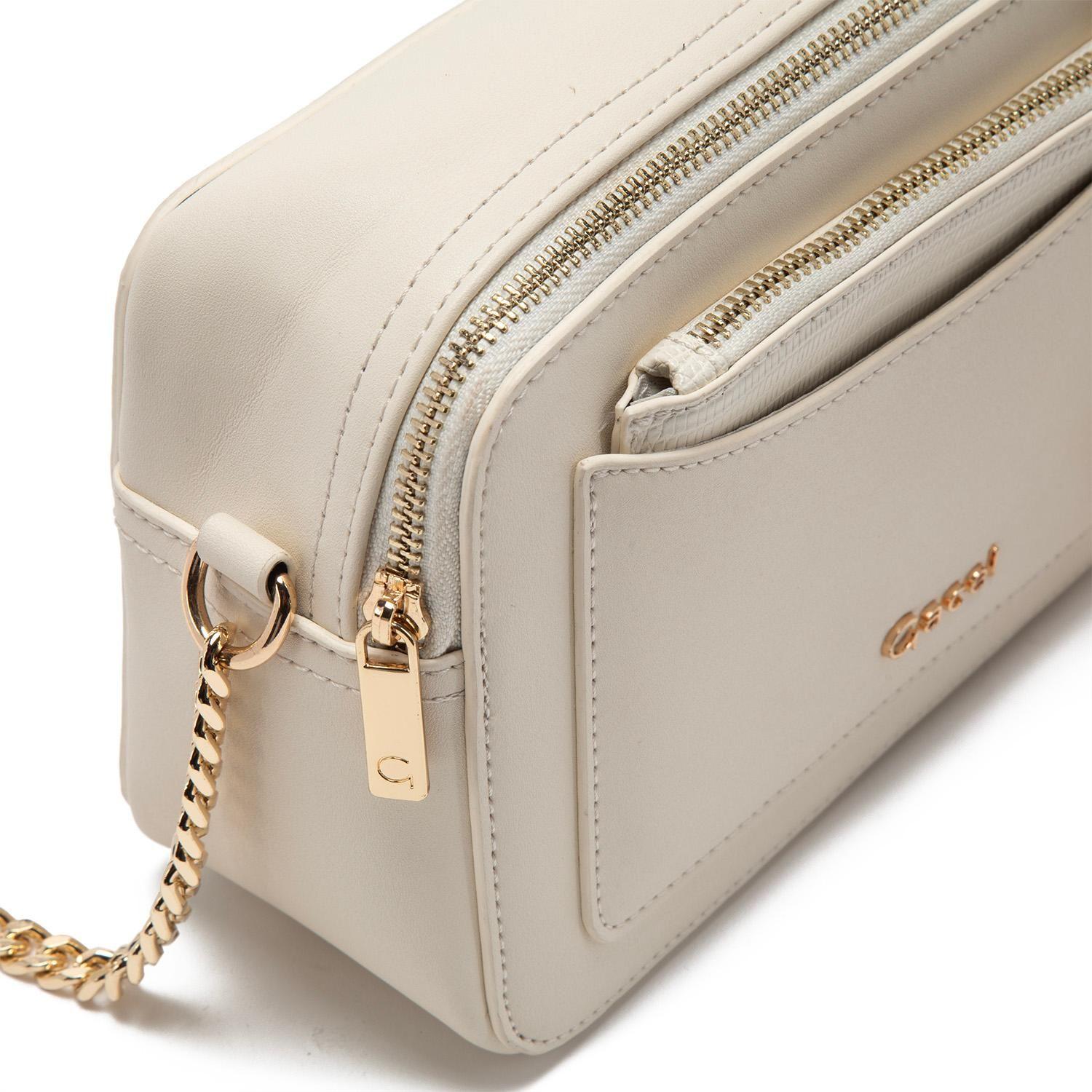 Cartera  Bandolera Grande  Gacel  Off White  Car3302-4