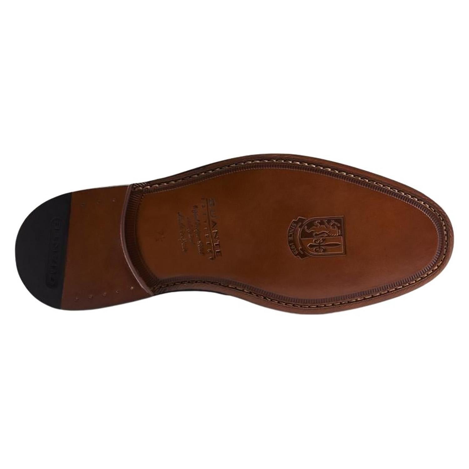Zapato de cuero hombre Guante negro Suela Punteado-3
