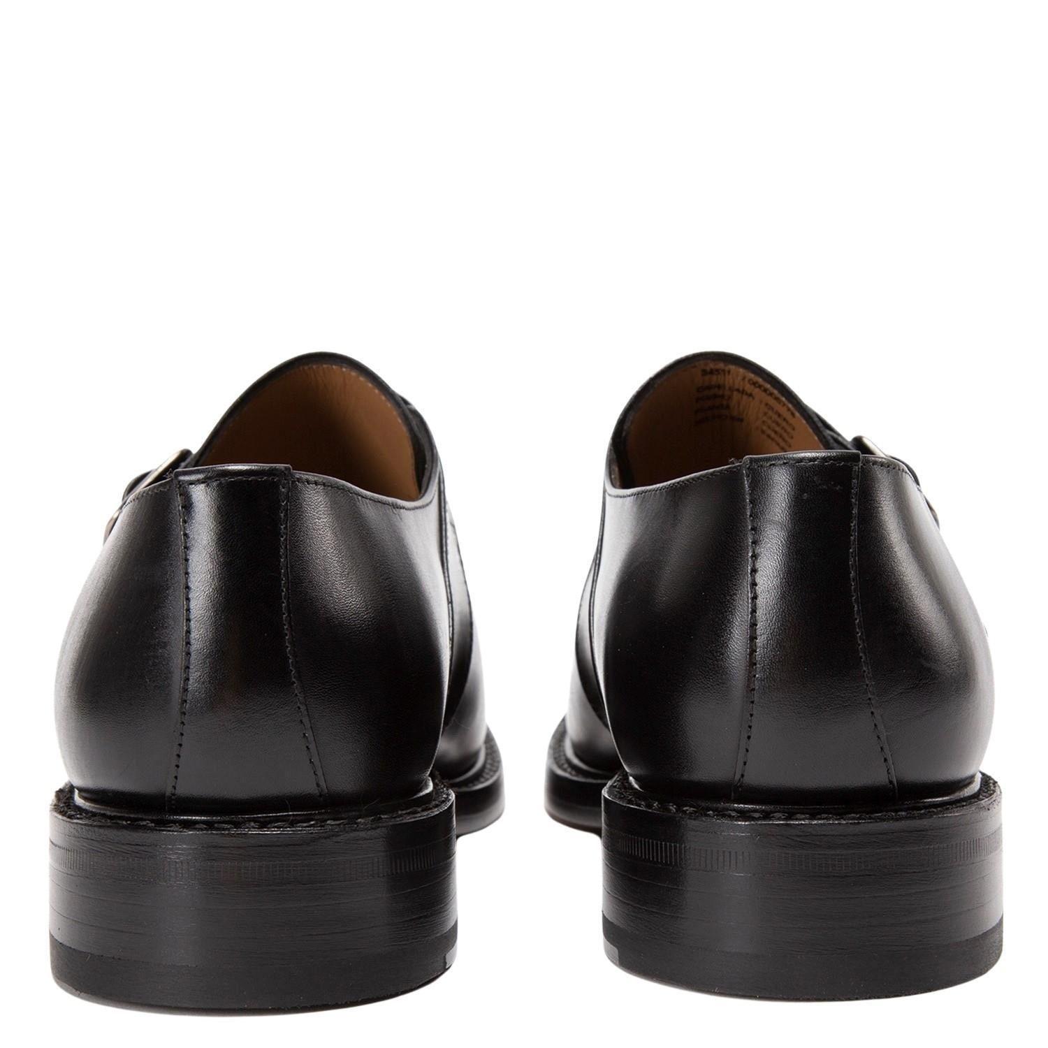 Zapato de cuero hombre Guante negro Suela Punteado-5