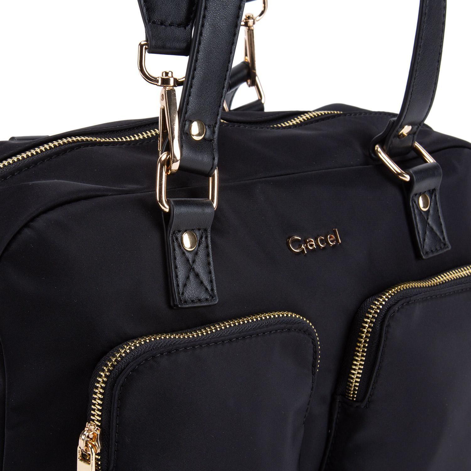 Cartera  Dos Asas Grande  Gacel  Negro  Car3321-3