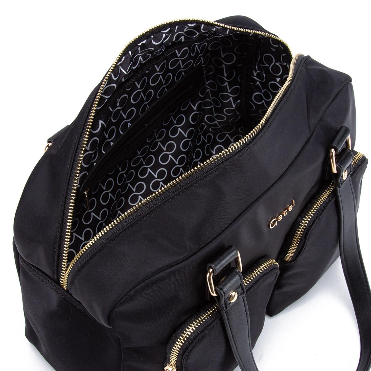 Cartera  Dos Asas Grande  Gacel  Negro  Car3321-5