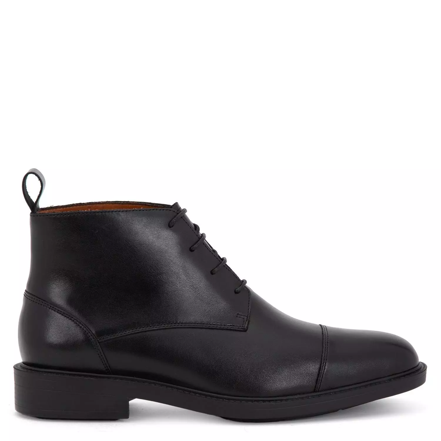 Botin de cuero hombre Guante negro Boston-0