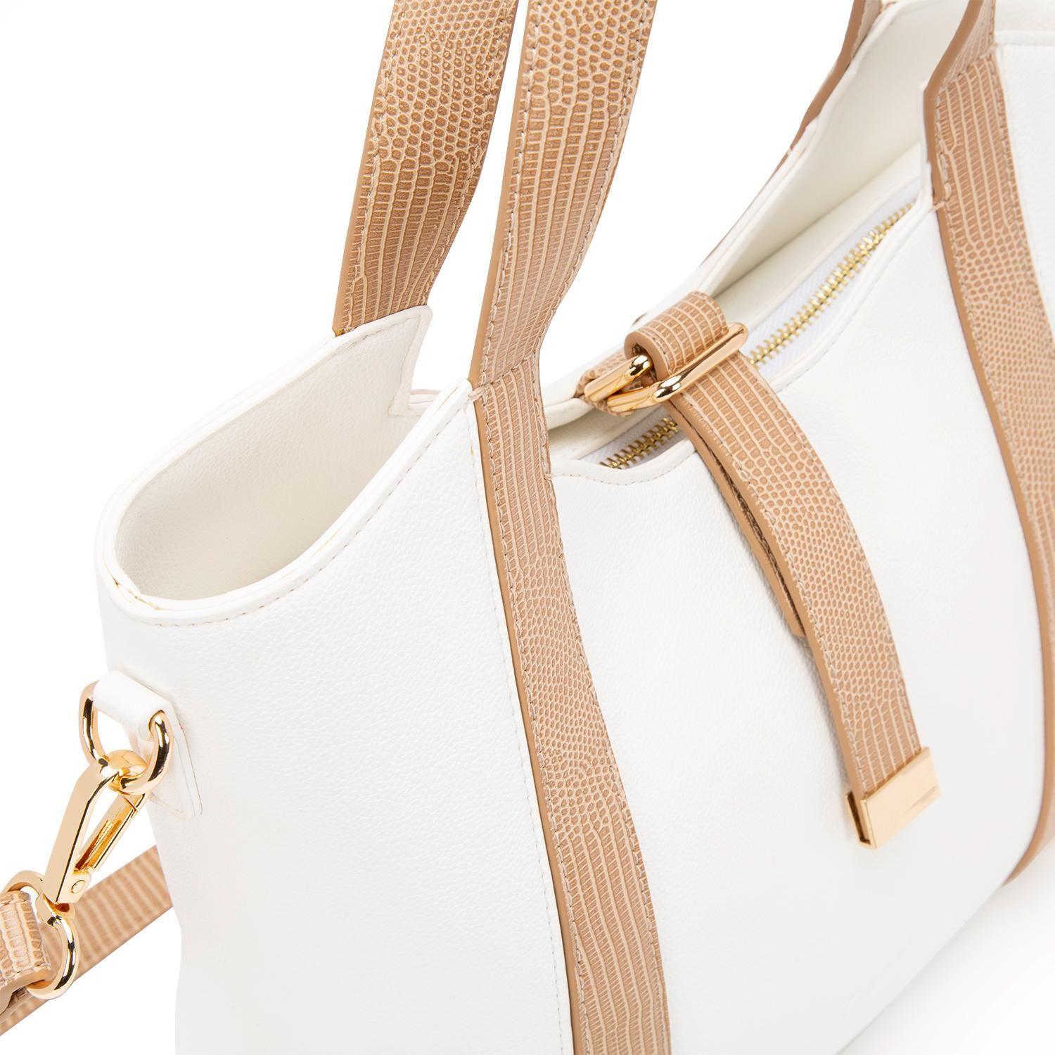 Cartera  Dos Asas Mediana  Gacel  Blanco  Car3114-3