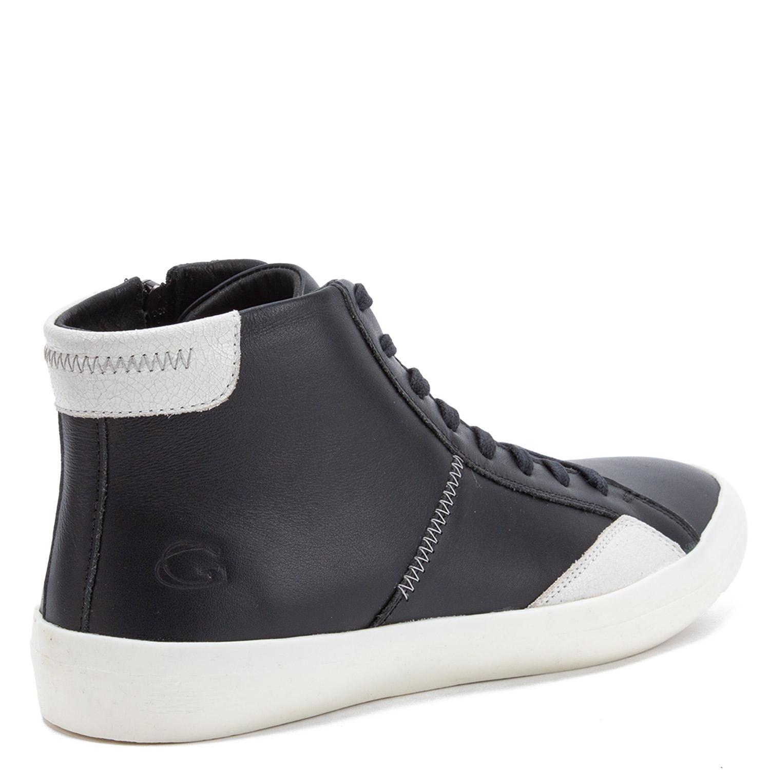 Zapatilla Caña Alta de cuero hombre Guante negro Rocha-4