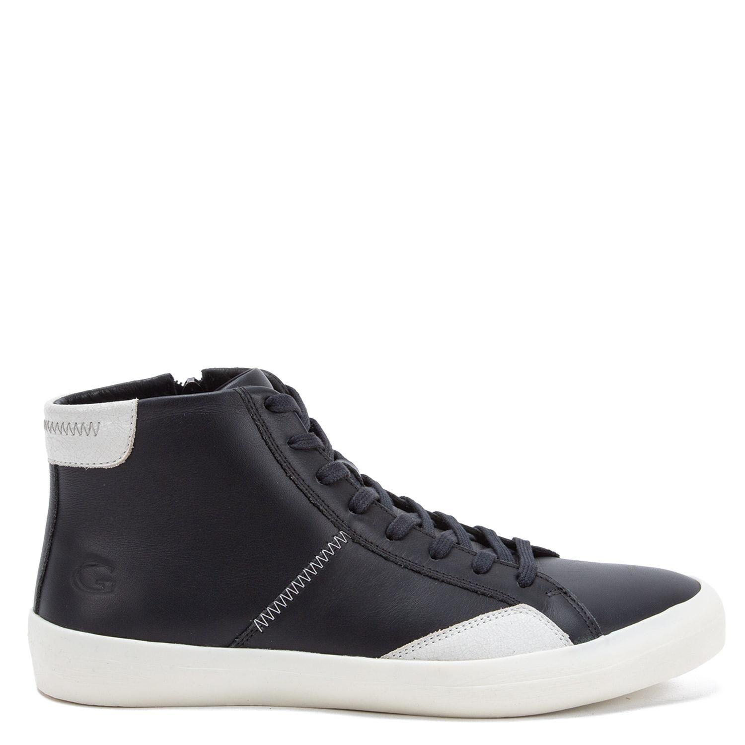 Zapatilla Caña Alta de cuero hombre Guante negro Rocha-0