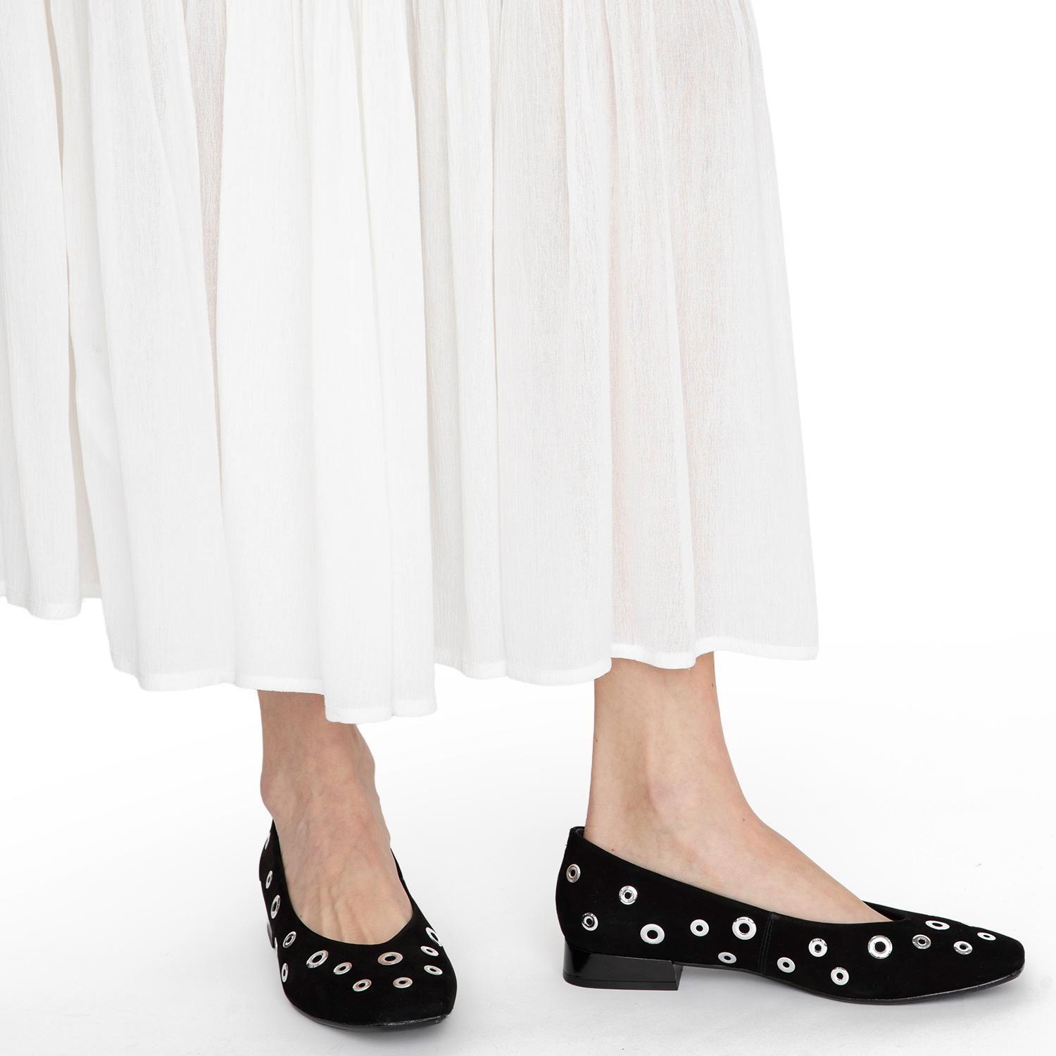 Zapato de cuero mujer Gacel negro Lana-1