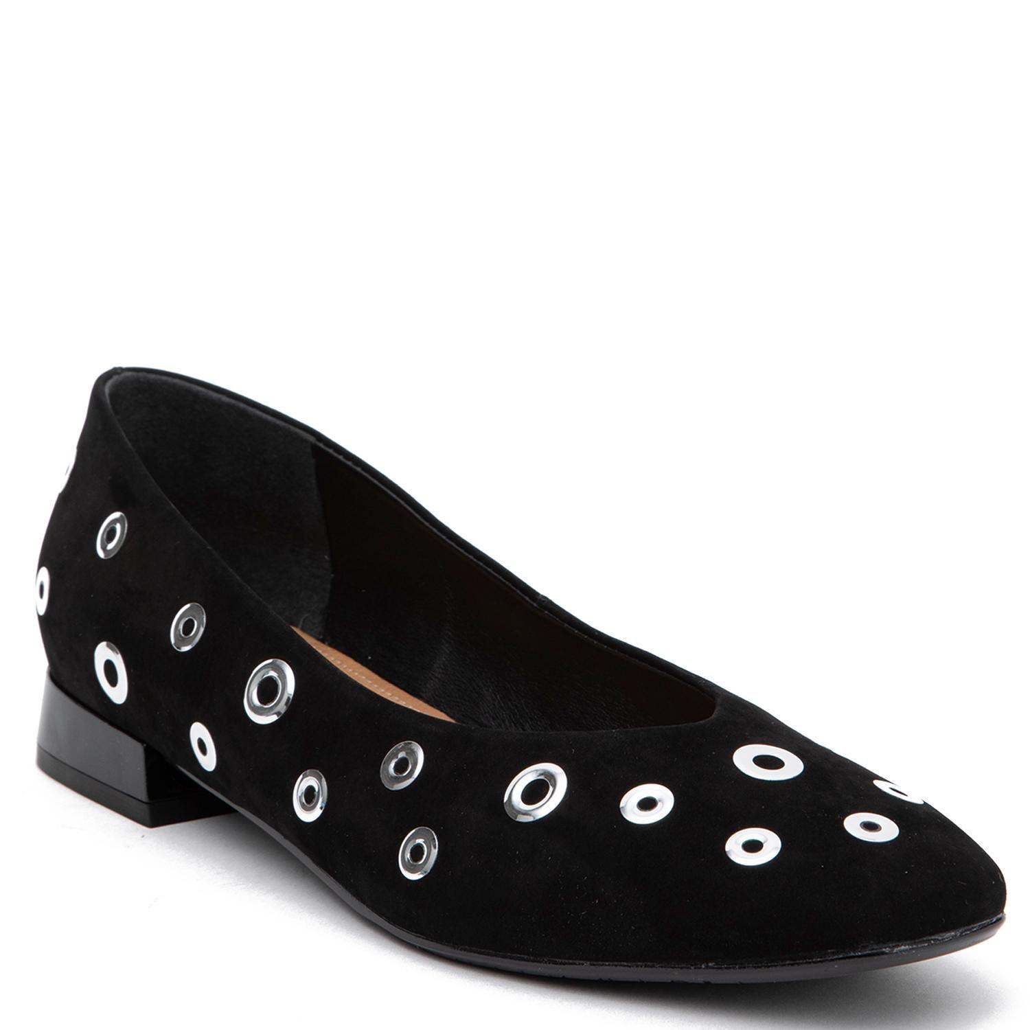 Zapato de cuero mujer Gacel negro Lana-2