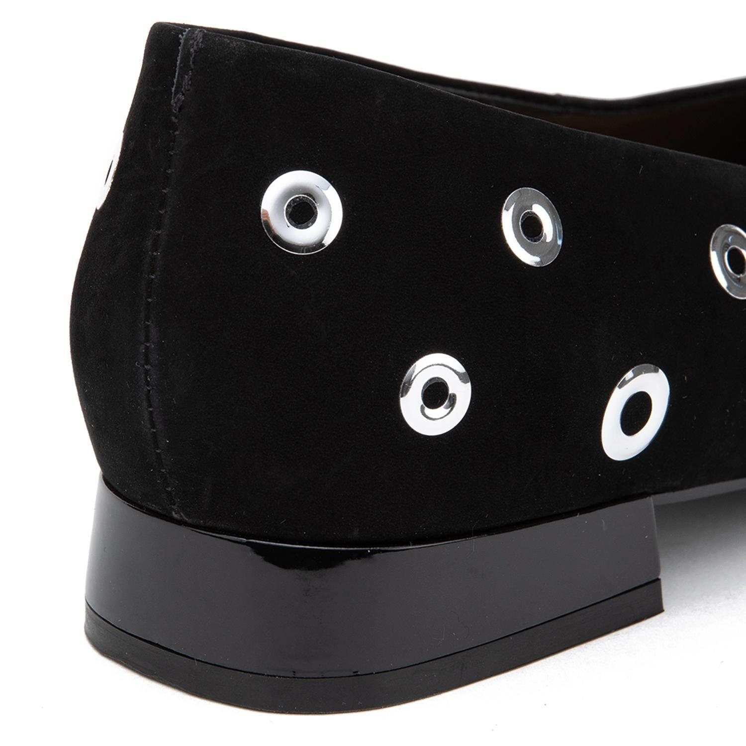 Zapato de cuero mujer Gacel negro Lana-3