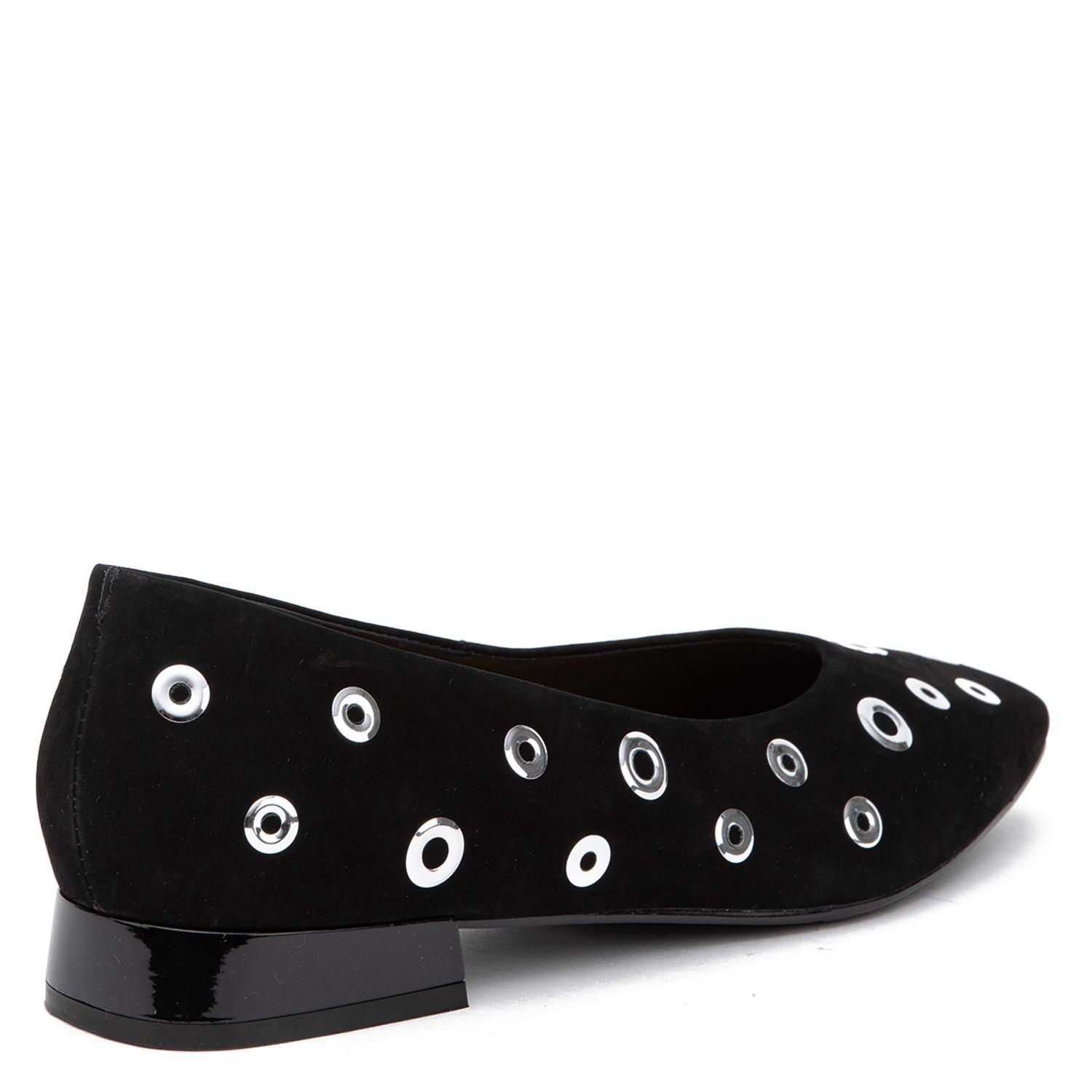Zapato de cuero mujer Gacel negro Lana-4