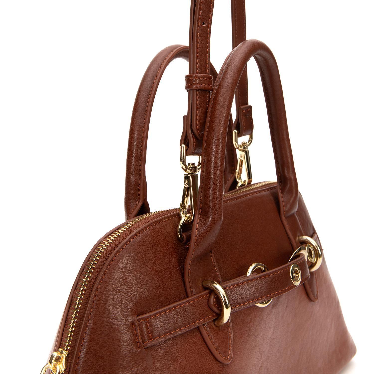 Cartera  Dos Asas Pequeña  Gacel  Tostado  Car3461-4