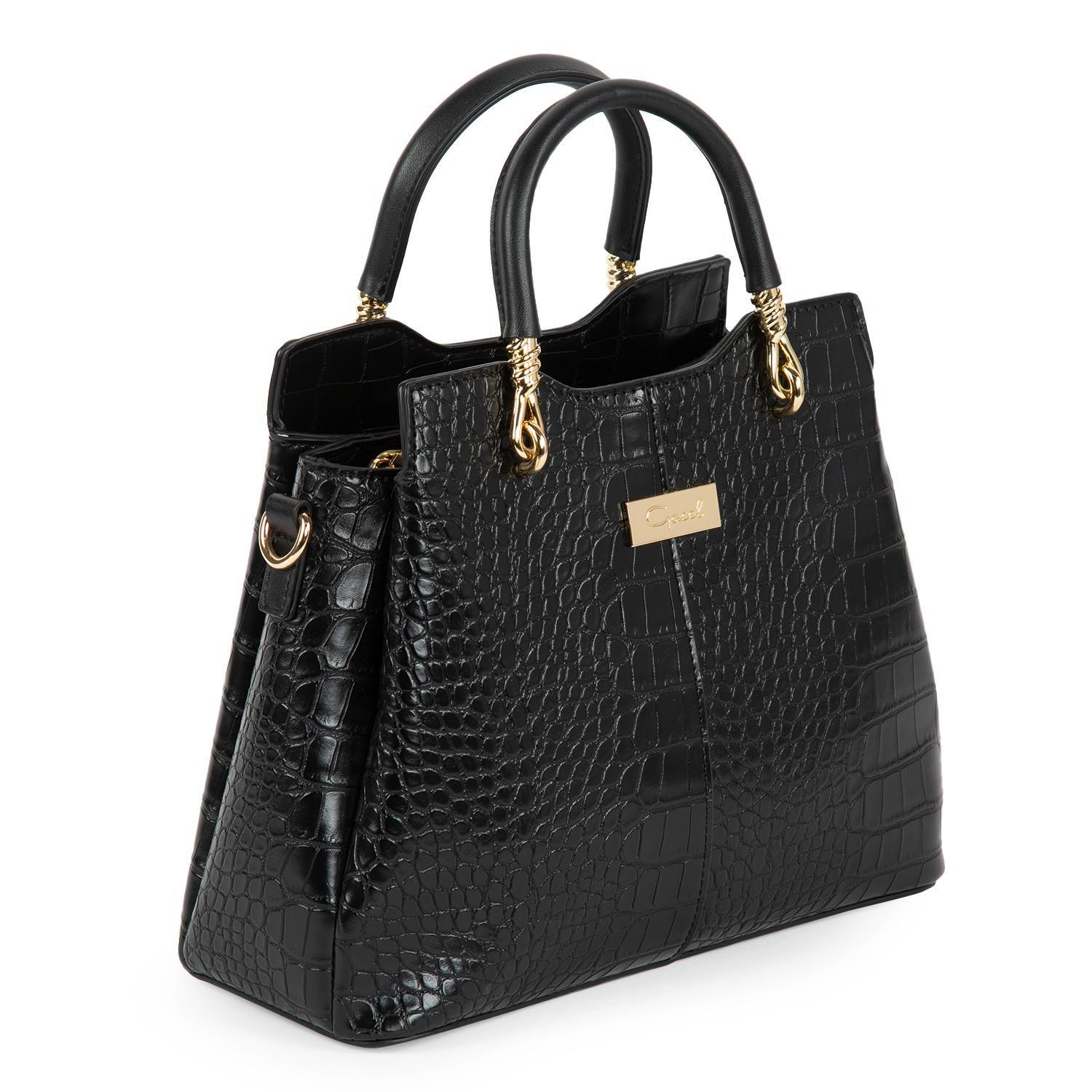 Cartera  Dos Asas Pequeña  Gacel  Negro  Car3050-2