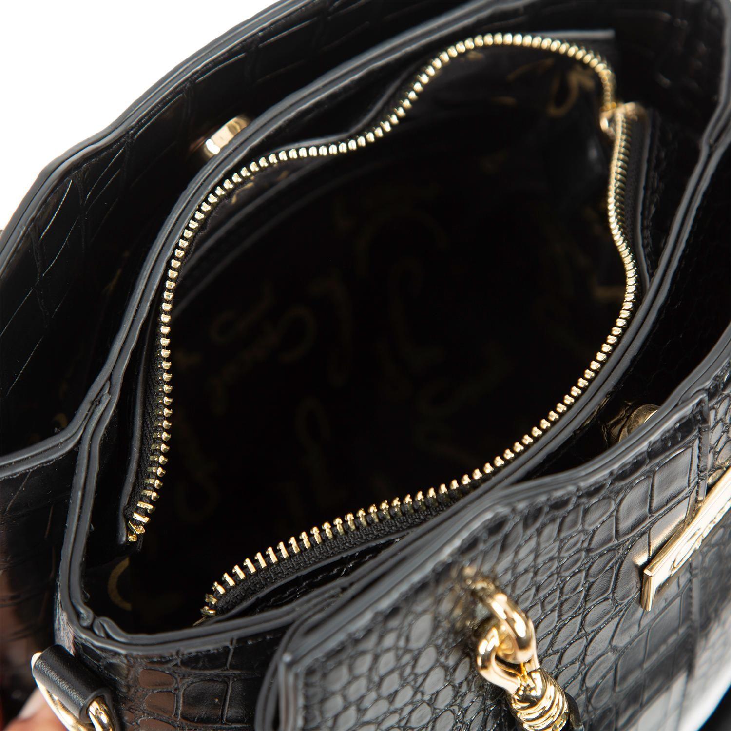 Cartera  Dos Asas Pequeña  Gacel  Negro  Car3050-4