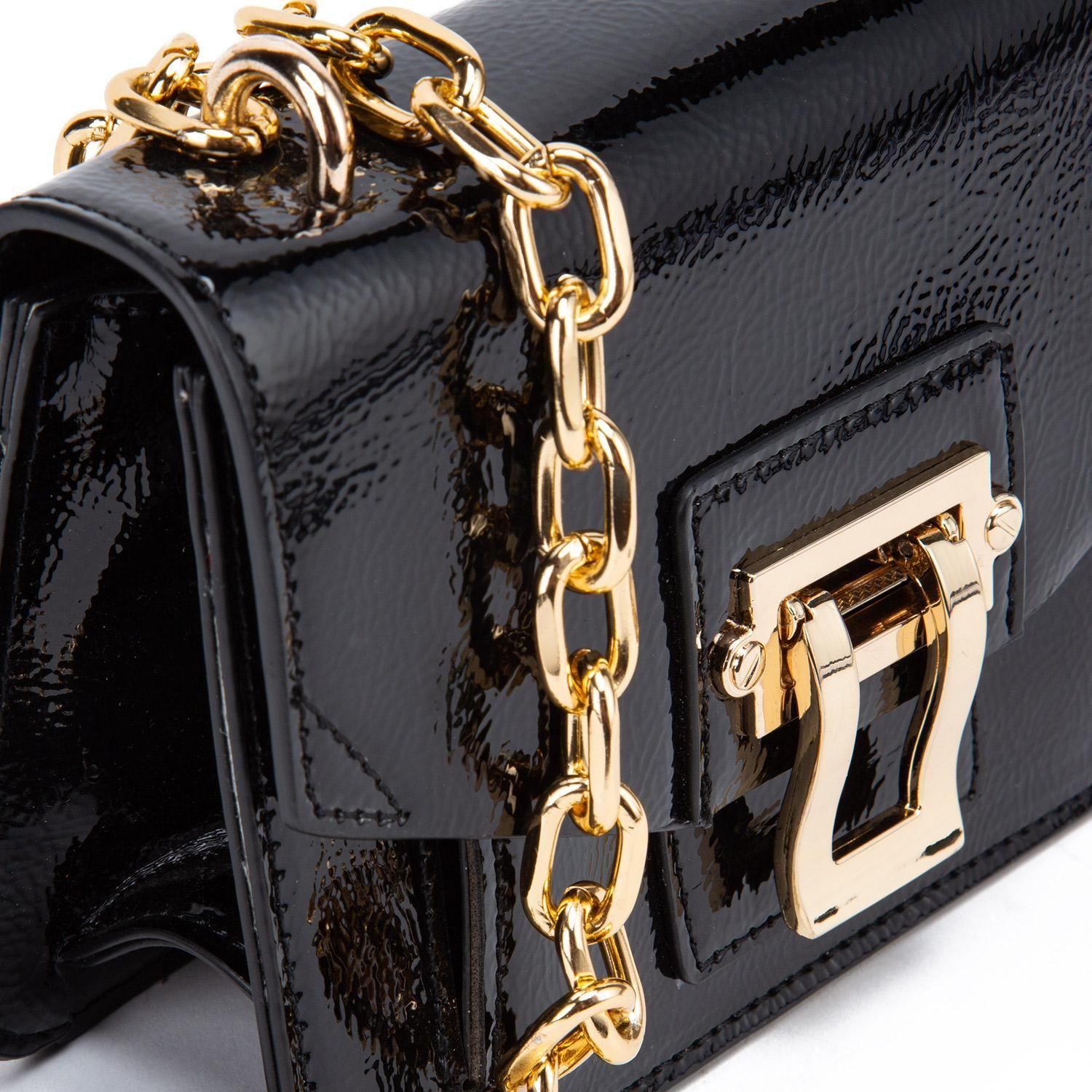 Cartera  Retro Con Tapa  Gacel  Negro  Car3066-4