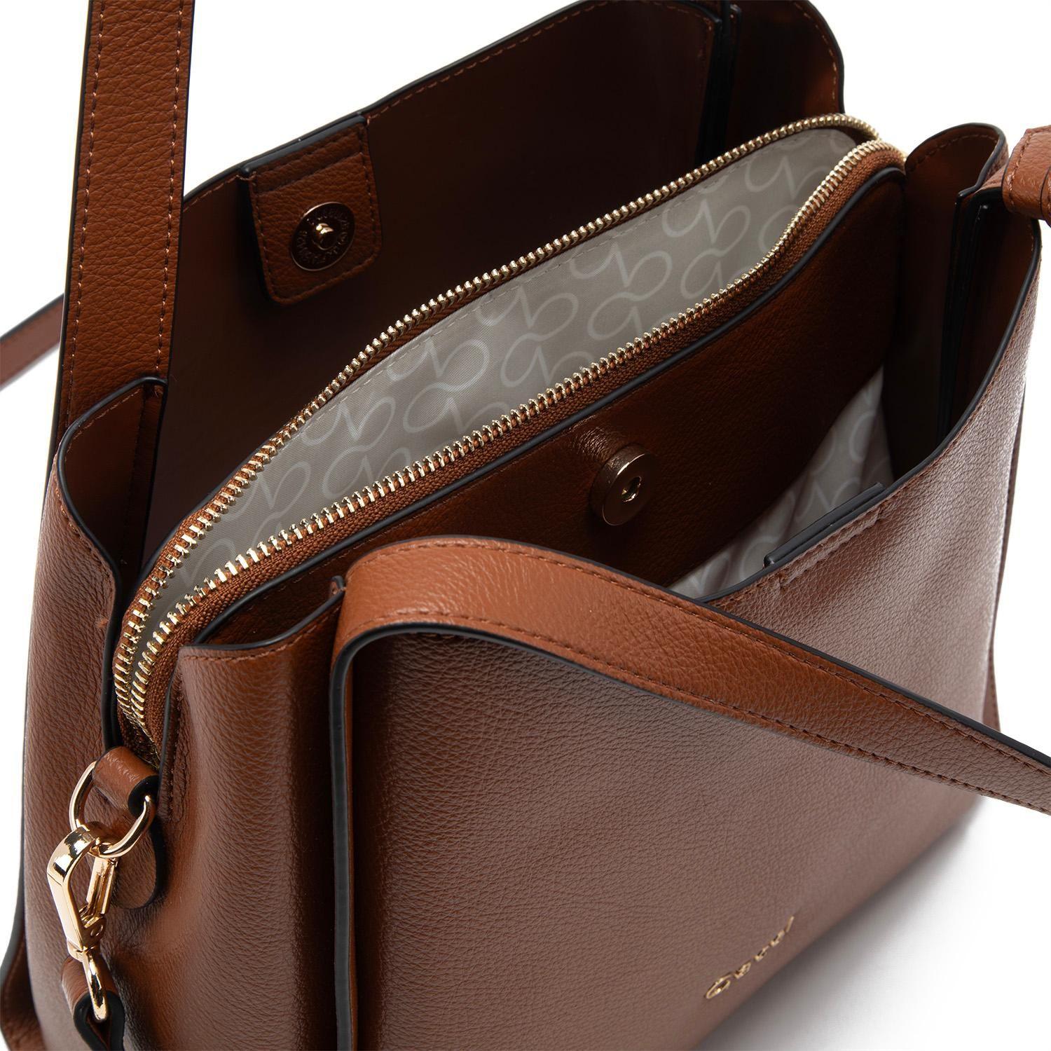 Cartera  Dos Asas Pequeña  Gacel  Tostado  Car3347-4