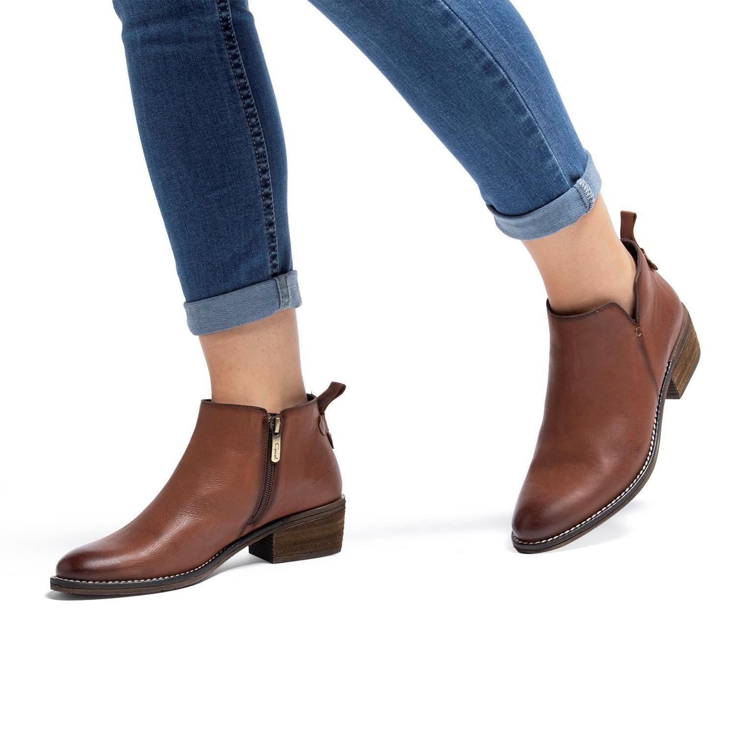 Bootie  Gina  Gacel  Tostado  0659421-1