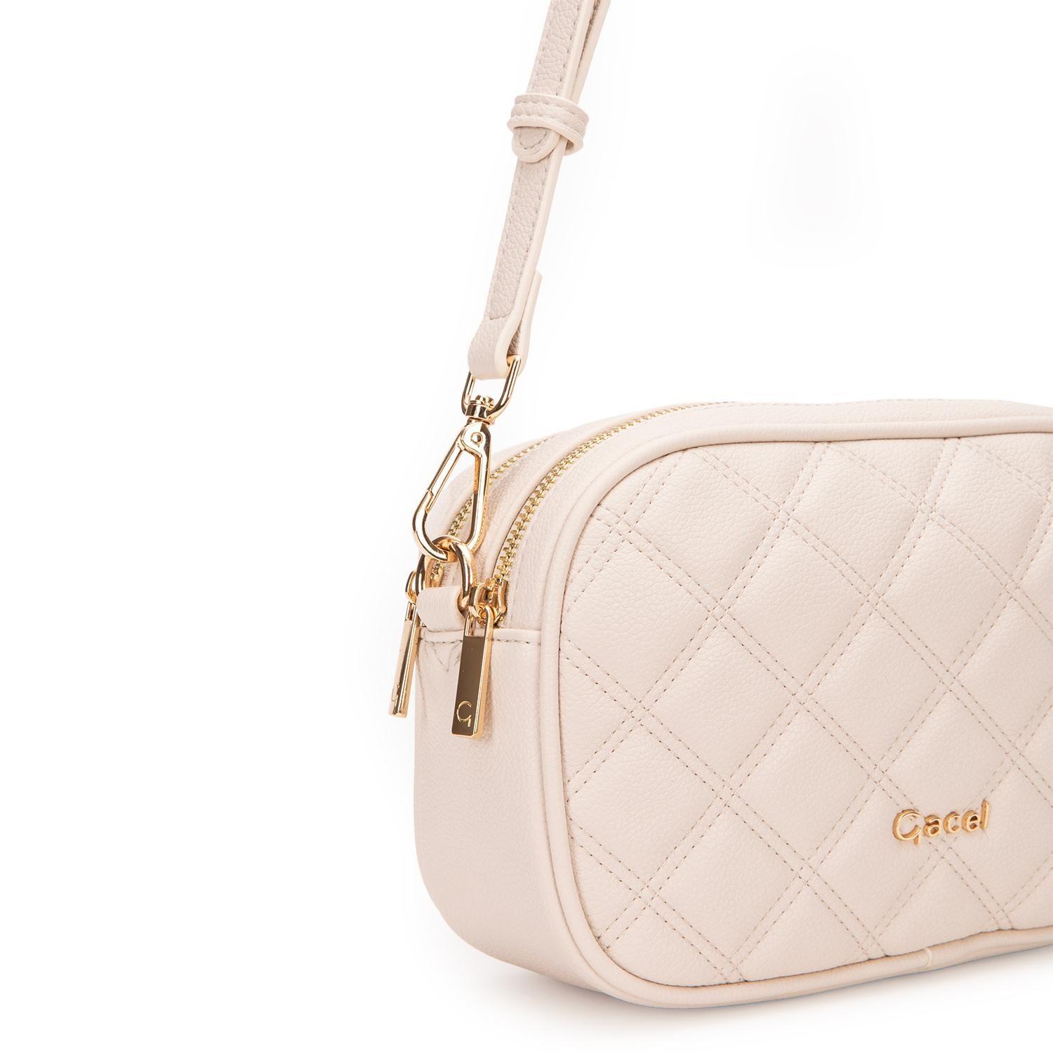 Cartera  Bandolera Grande  Gacel  Off White  Car3419-4